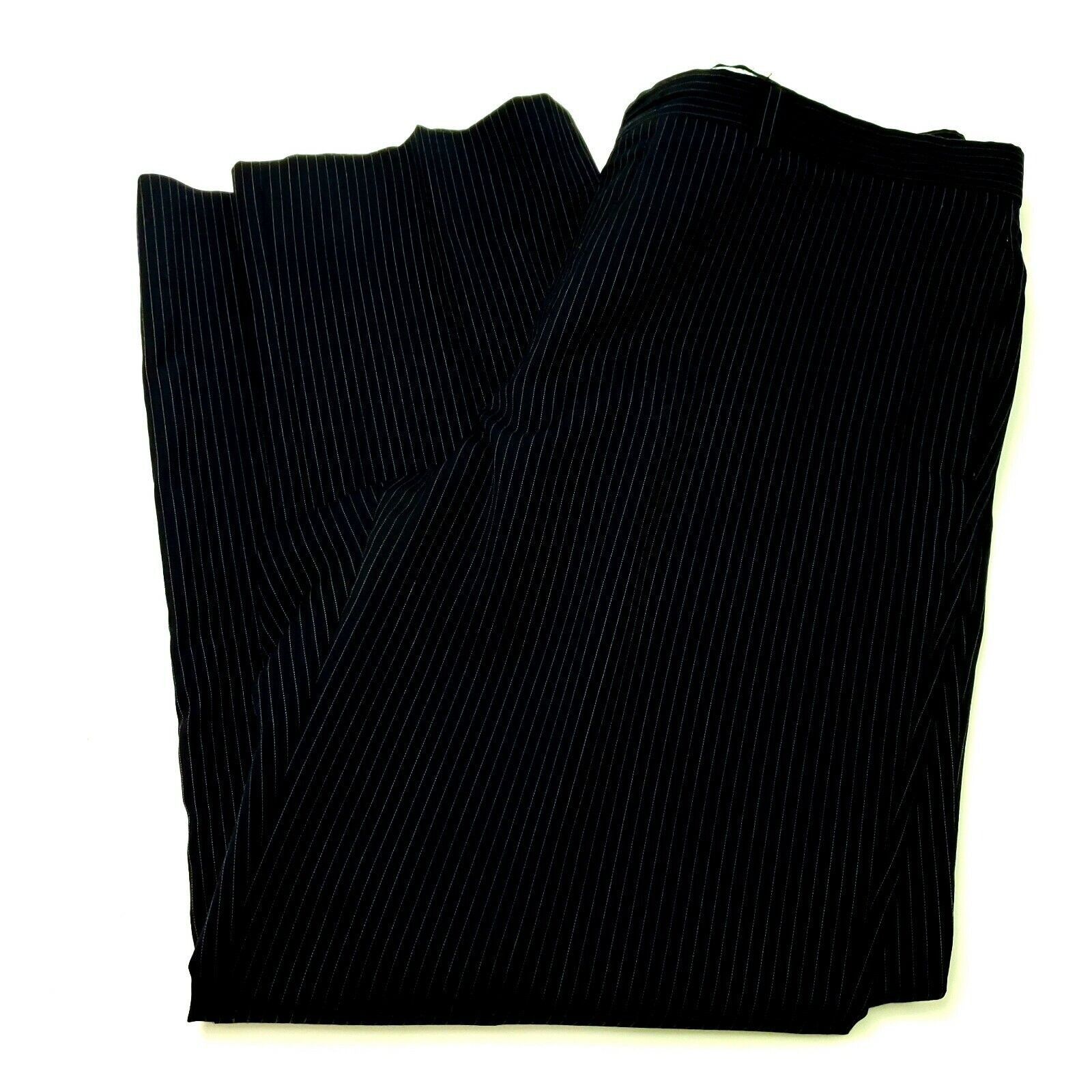 Tommy Hilfiger Tommy Hilfiger Wool 2 Button 2 Piece Suit 40R Blue Herringbo Size 40R - 2 Thumbnail