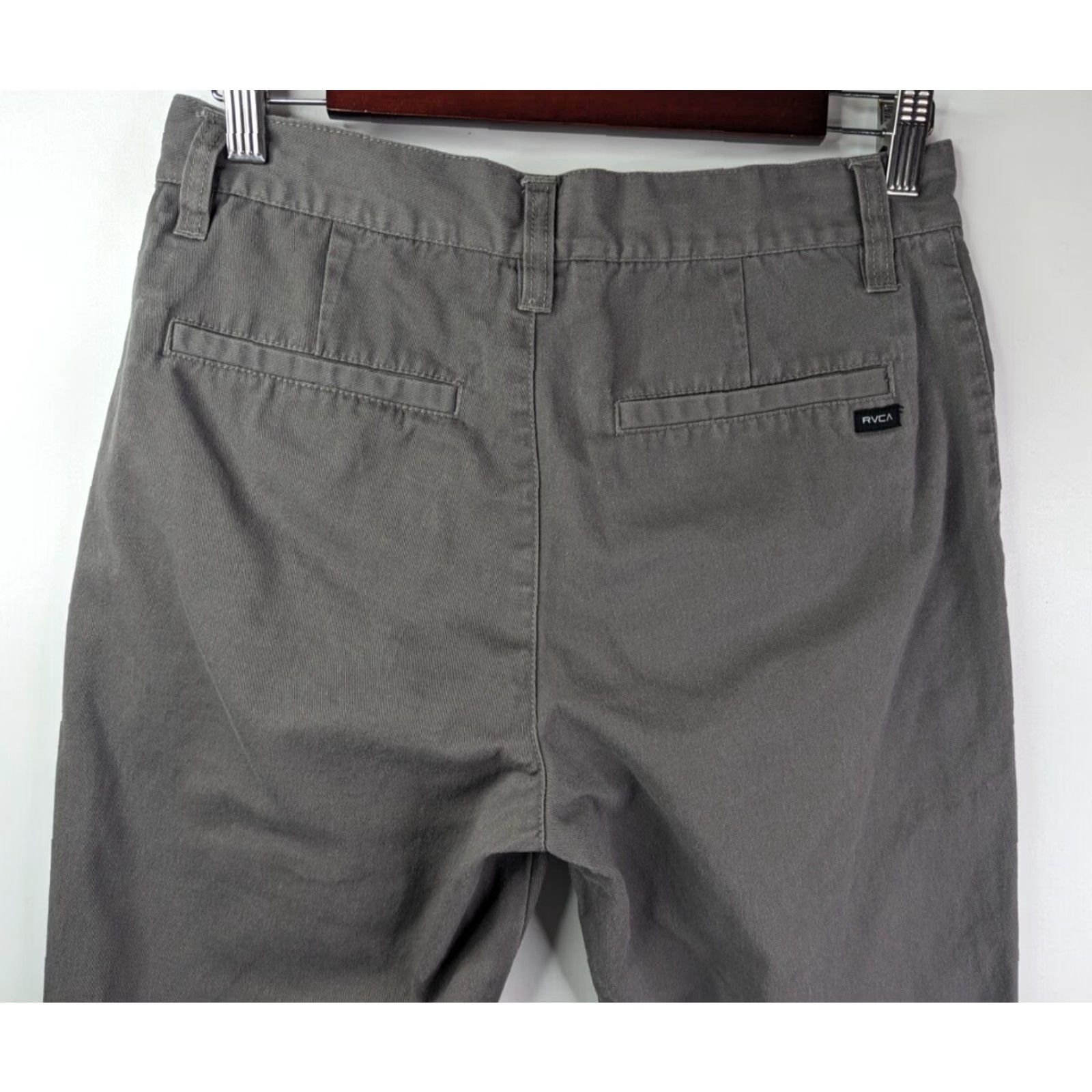 RVCA RVCA Pants City Chino Regular Size 28 Gray Cotton 5-Pocket Straight Inseam 31 Men Vintage No Size US 28 / EU 44 - 5 Thumbnail