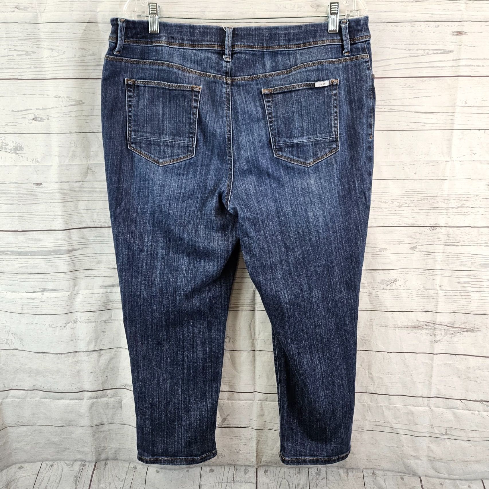 Vintage Chico's So Slimming Womens Girlfriend Crop Jeans Sz 14P Blue Mid Rise Size 36" / US 14 / IT 50 - 3 Thumbnail