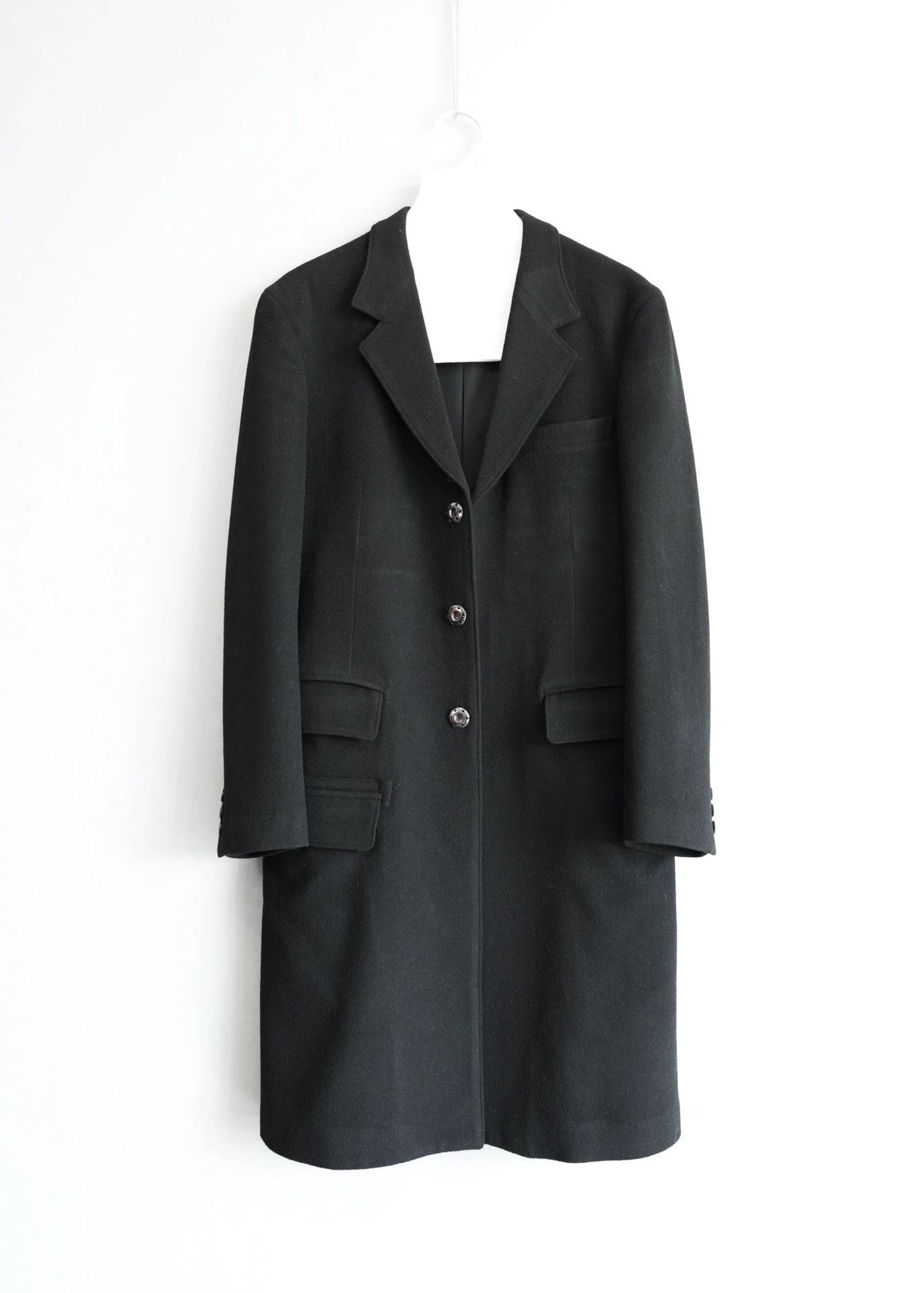 Yohji Yamamoto Yohji Yamamoto 18AW Dr.jkt Press-Button Cashmere Overcoat Size US S / EU 44-46 / 1 - 1 Thumbnail