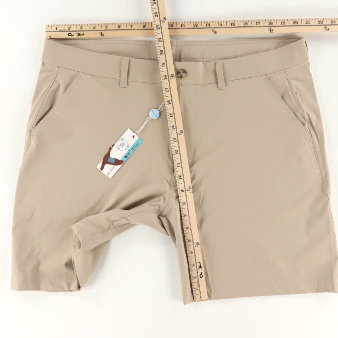 Vintage Genteal High Stretch Brrr Bunker Nylon Golf Shorts Khaki Men's 40 Size US 40 / EU 56 - 3 Thumbnail
