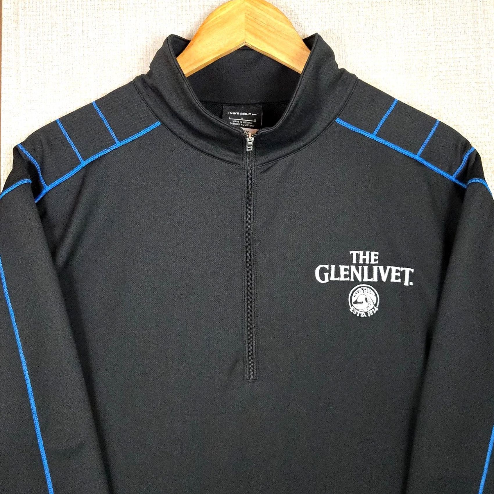 Nike NIKE GOLF x GLENLIVET SCOTCH WHISKEY Mens Large 1/4 Zip Pullover Thick Woven Jacket Coat Windbreaker Pullover Dri-Fit Size US L / EU 52-54 / 3 - 2 Thumbnail