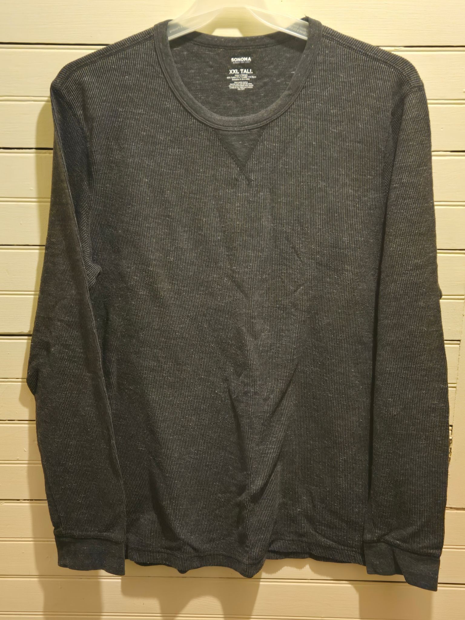 Sonoma Sonoma Long Sleeve Shirt Mens XXL Tall Dark Gray Waffle Size US XXL / EU 58 / 5 - 1 Thumbnail