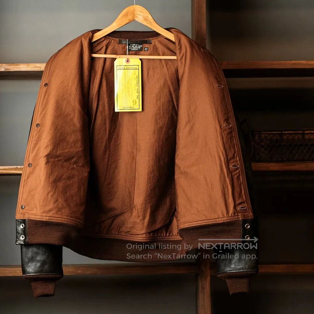 The Real McCoy's real mccoy's type a-1 leather jacket. Size US L / EU 52-54 / 3 - 6 Thumbnail