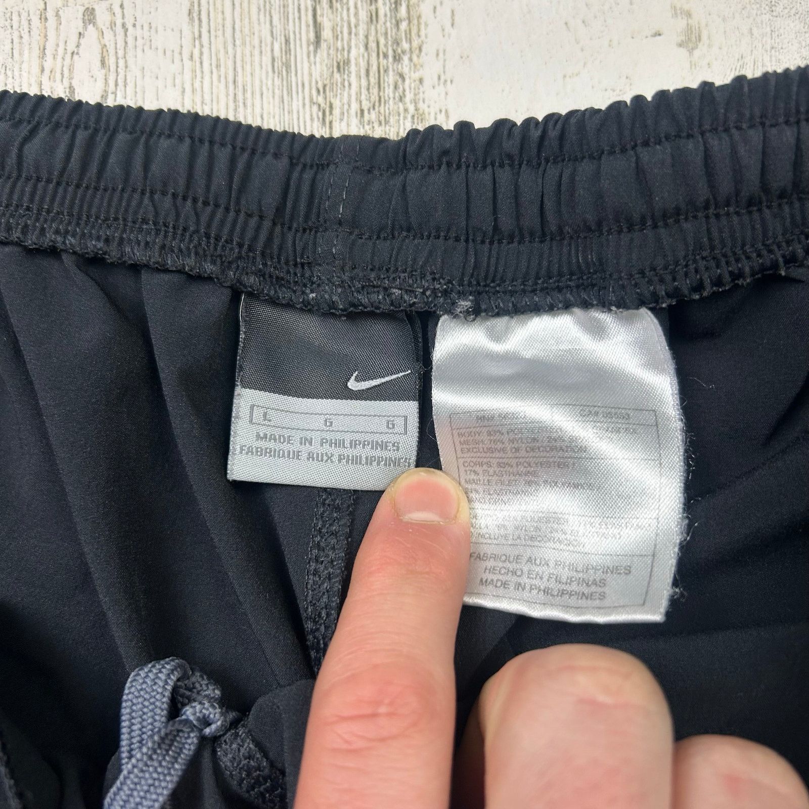 Nike × Vintage Vintage 2000s Nike Black Tapered Track Pants Size US 34 / EU 50 - 4 Thumbnail