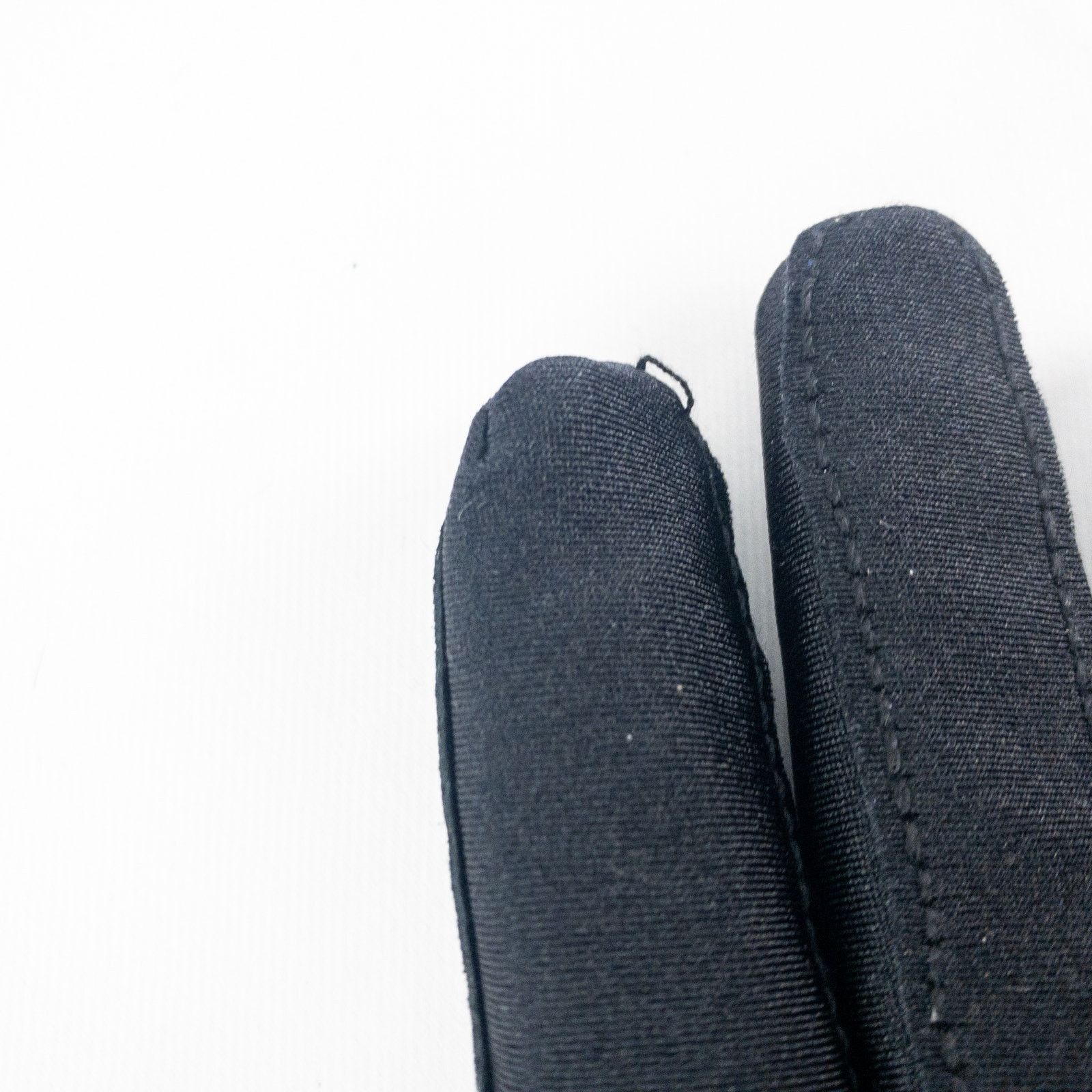 Other Totes Black Leather Patch Nylon Gloves Womens Small 6 Size ONE SIZE - 4 Thumbnail