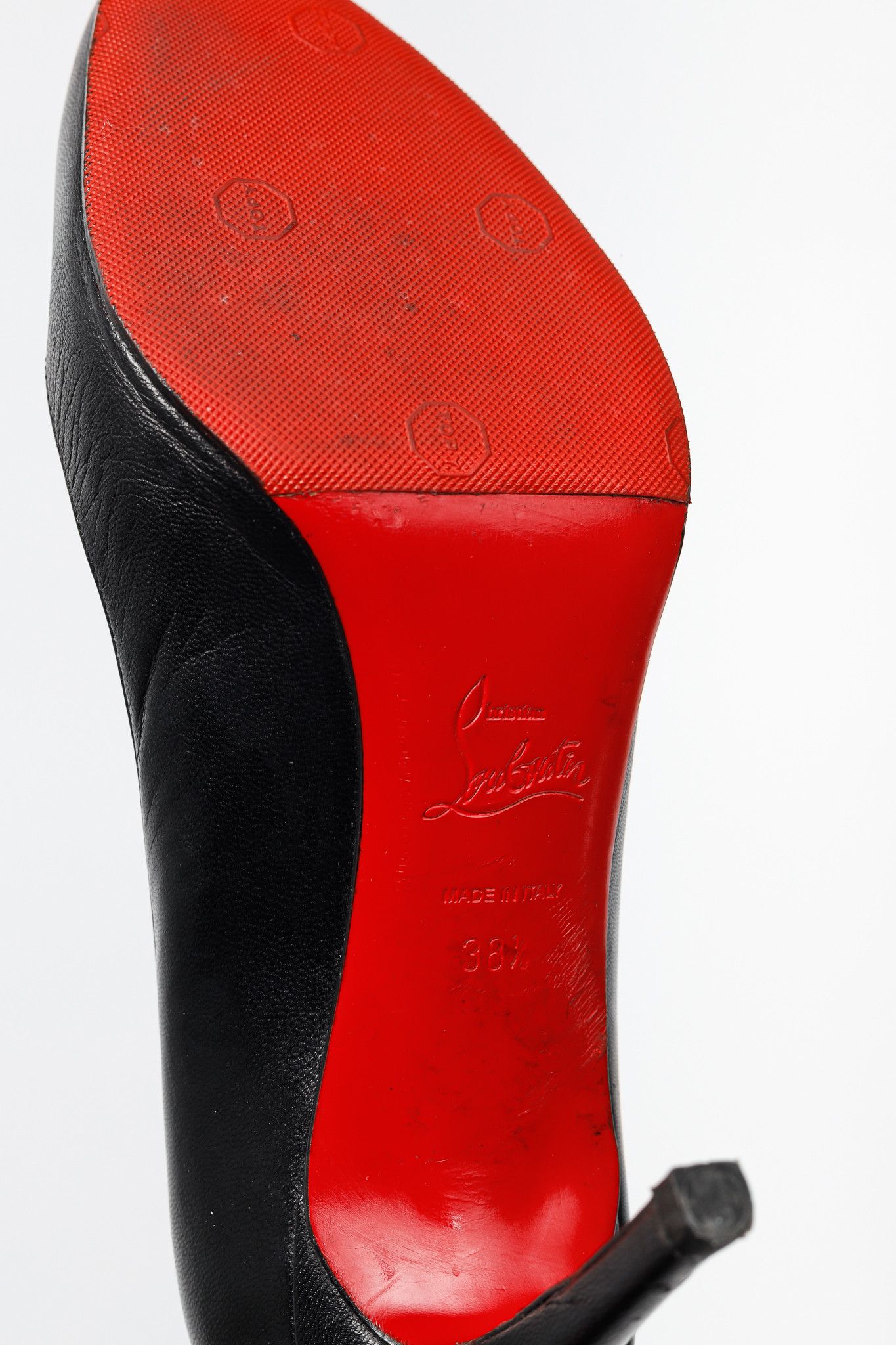 Christian Louboutin Christian Louboutin Simple Black Leather Pumps Size US 8 / IT 38 - 5 Thumbnail