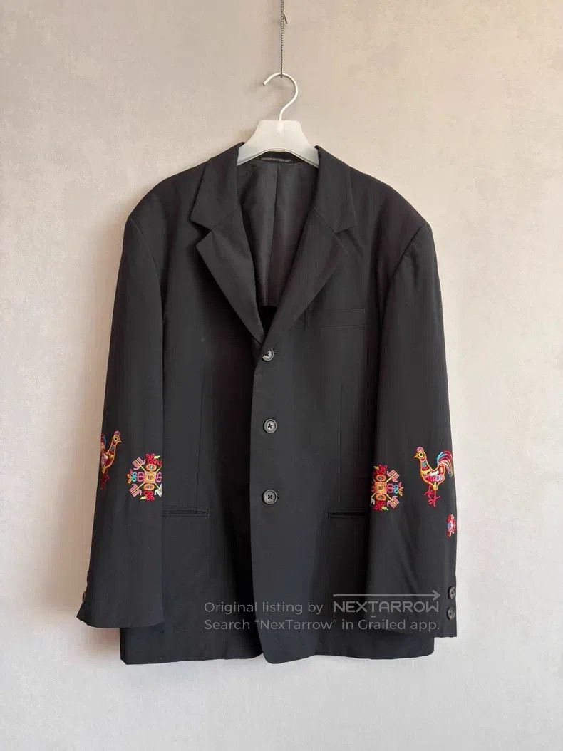 Yohji Yamamoto Yohji Yamamoto Rooster Embroidered Jacket Size US M / EU 48-50 / 2 - 1 Thumbnail