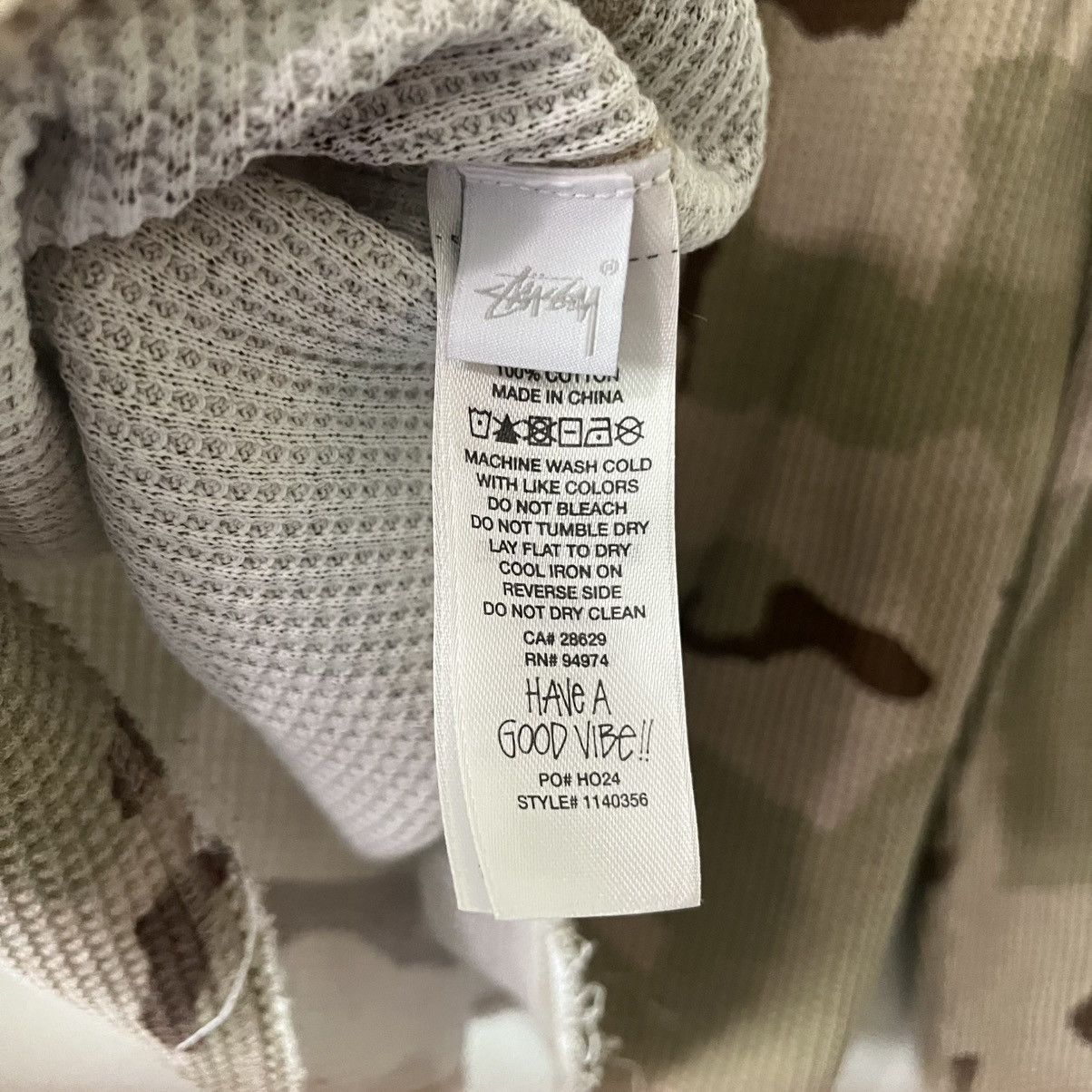Stussy Camo Raglan Thermal Size US L / EU 52-54 / 3 - 6 Thumbnail
