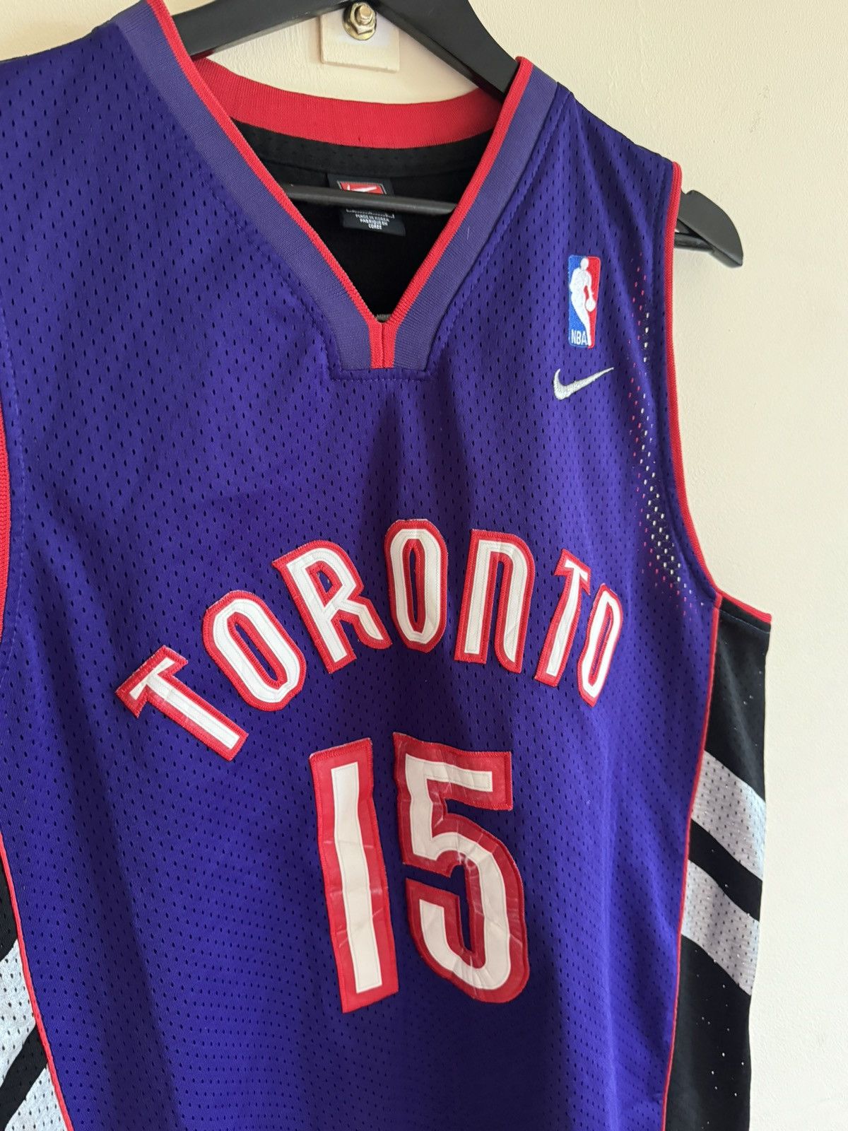 Nike Vintage 90s Jersey Nike Toronto Raptors #15 Vince Carter Size US L / EU 52-54 / 3 - 3 Thumbnail