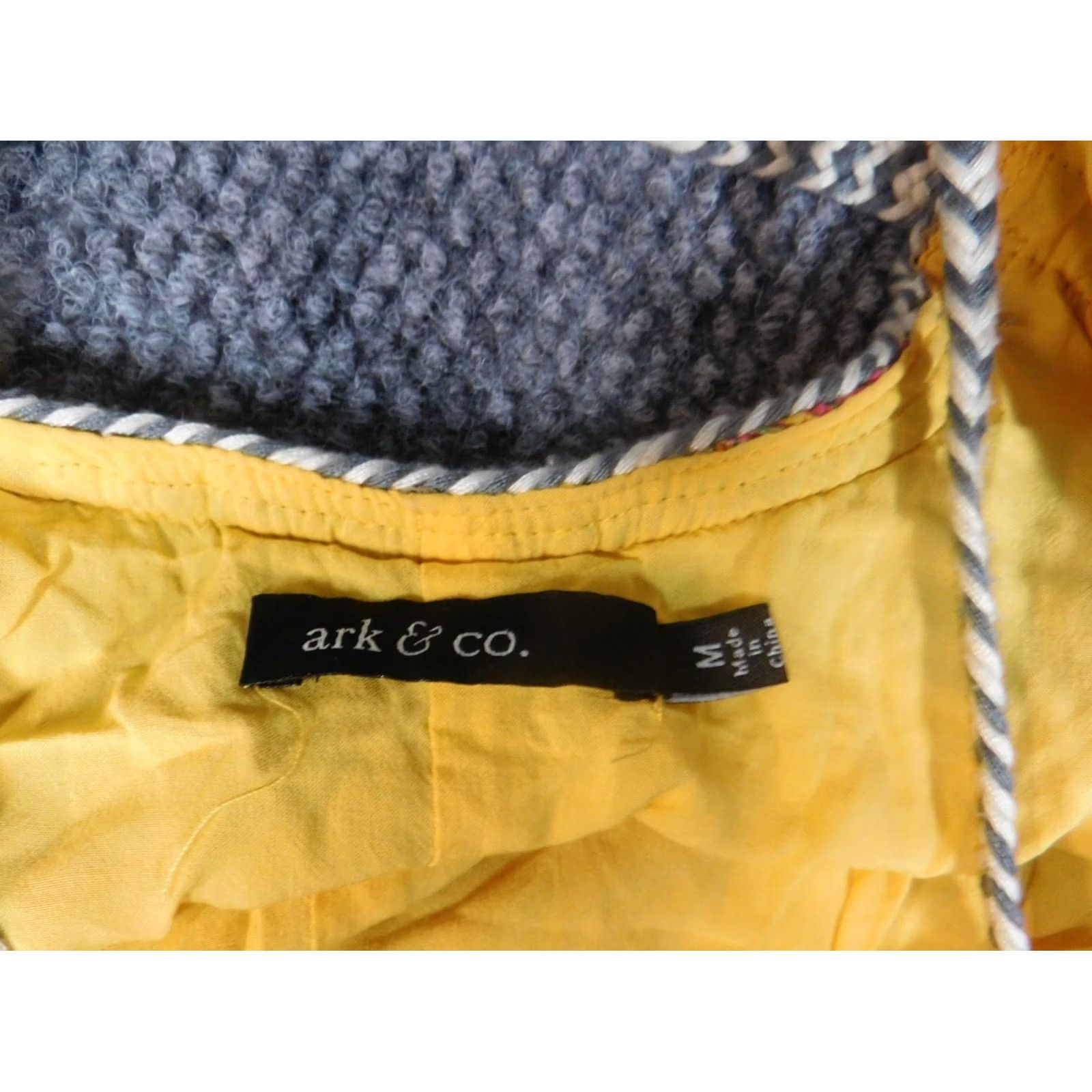 CO Ark & Co Womens Blouse Medium Pink Pullover Stretch Argyle Yellow Casual Size M / US 6-8 / IT 42-44 - 6 Thumbnail