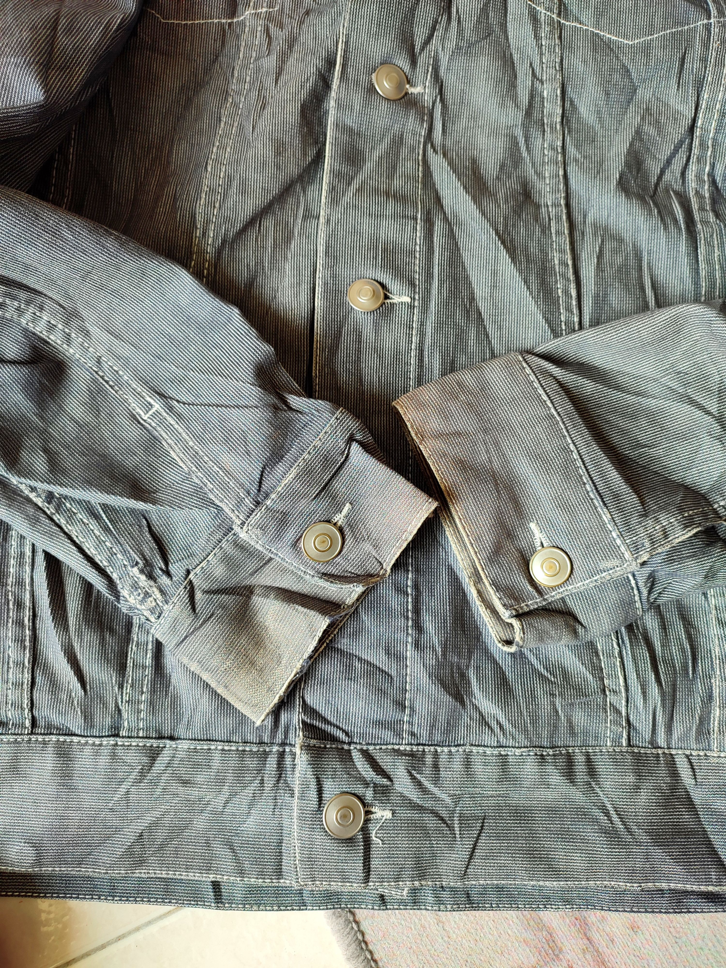 Japanese Brand The Shop TK Button Up Shirt Hickory Design Size US L / EU 52-54 / 3 - 12 Thumbnail