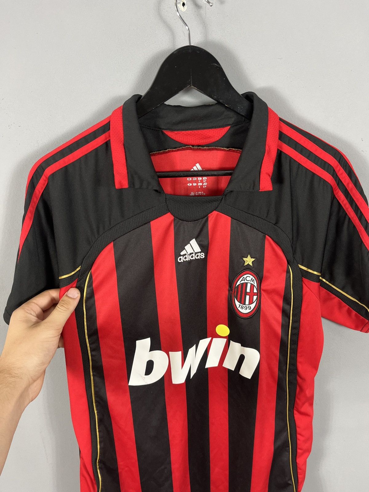 Adidas Vintage jersey 2006/07-AC Milan-Maldini-Red/Black Size US S / EU 44-46 / 1 - 4 Thumbnail