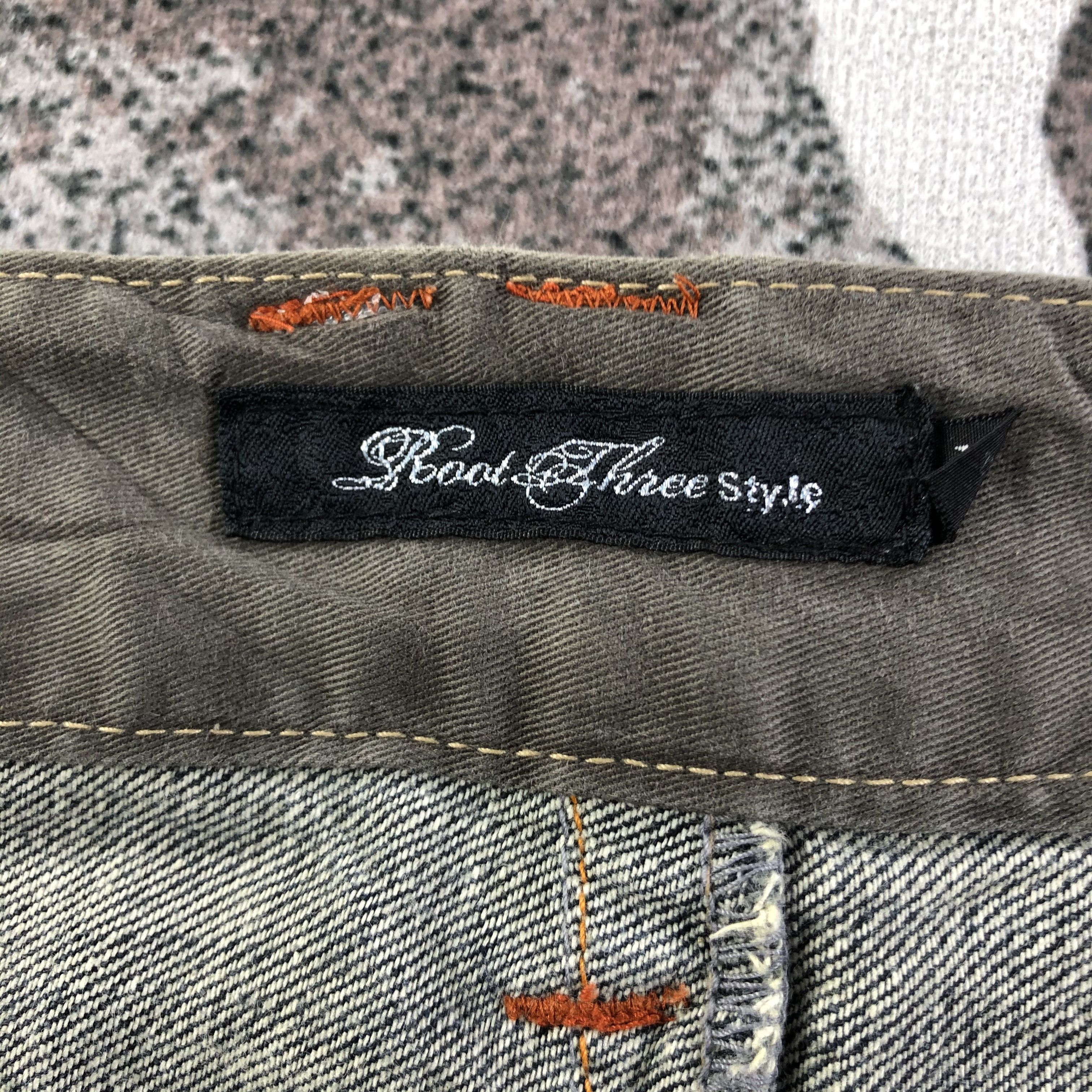 Japanese Brand Root Three Jeans Rusty Blue Patchwork Denim KJ1833 Size US 34 / EU 50 - 9 Thumbnail