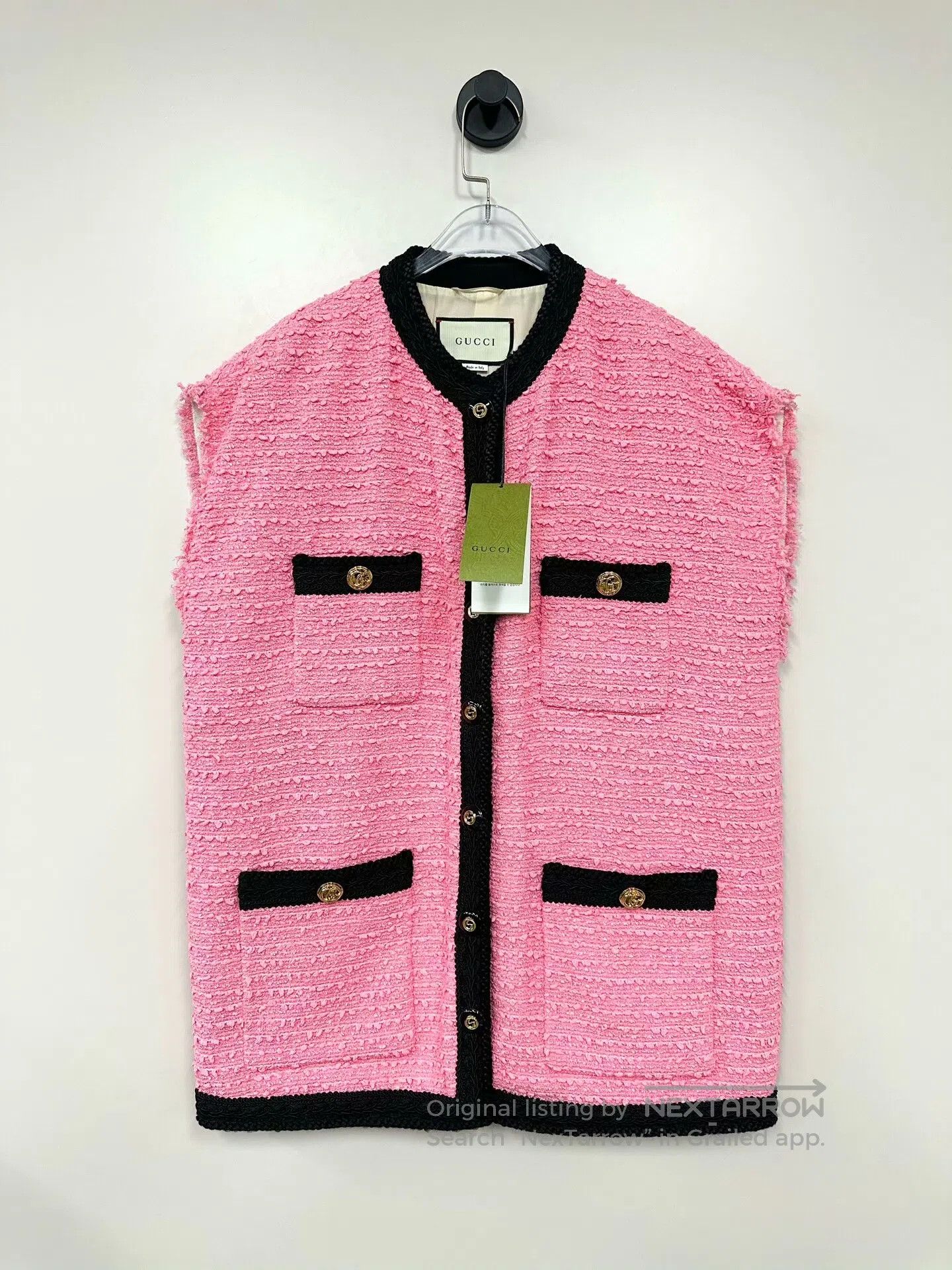 Gucci Guicci Pink Tweed Inspiration Bolero Jacket| Size S / US 4 / IT 40 - 1 Thumbnail