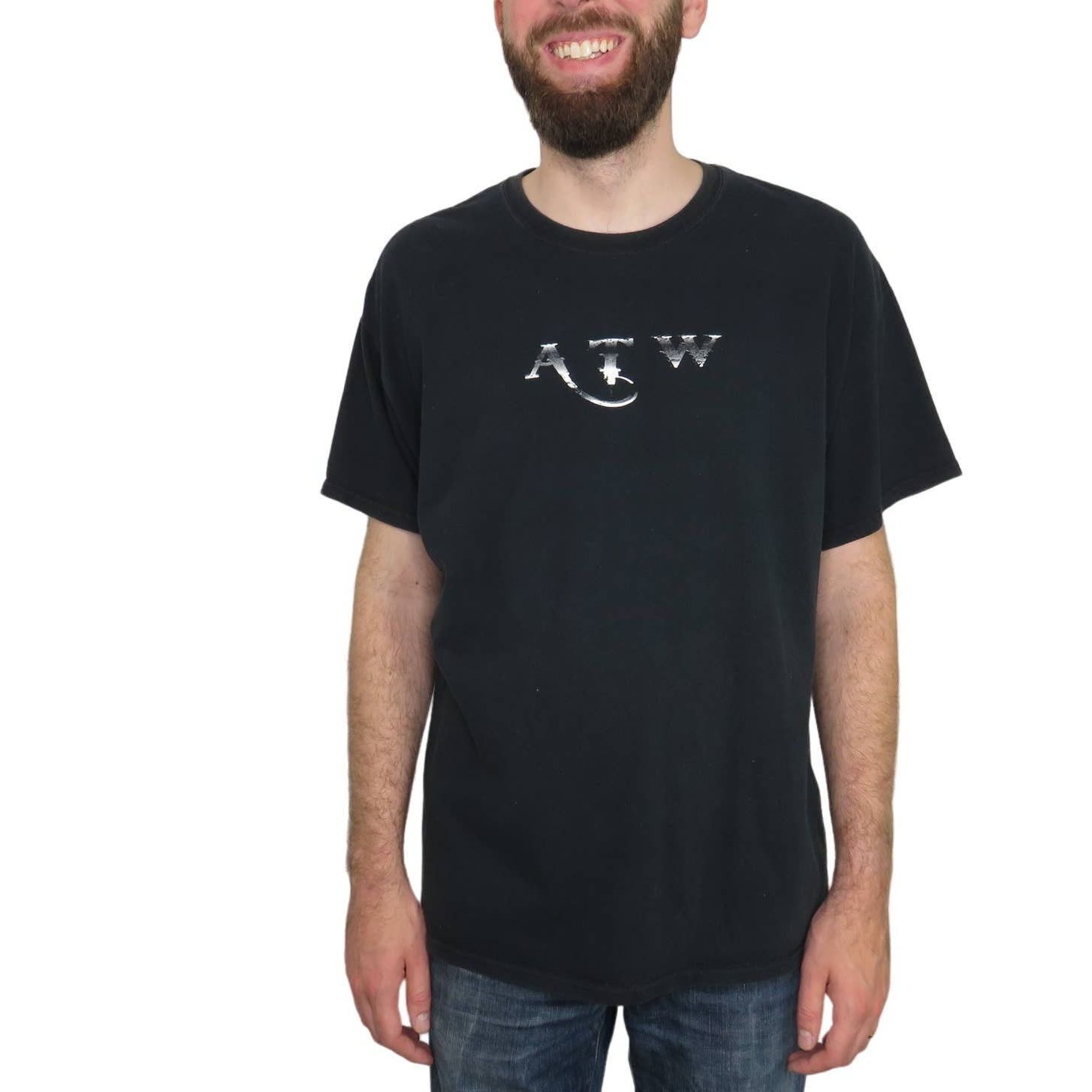 Vintage Americana Train Wreck Black Graphic Band Tee T-Shirt XL Size US XL / EU 56 / 4 - 2 Thumbnail
