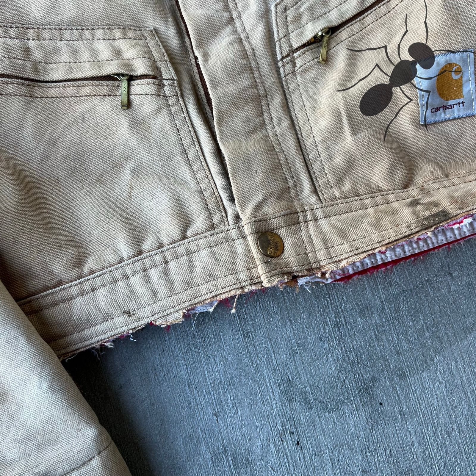 Carhartt × Vintage Carhartt cropped detroit style brown work wear jacket Size US M / EU 48-50 / 2 - 4 Thumbnail