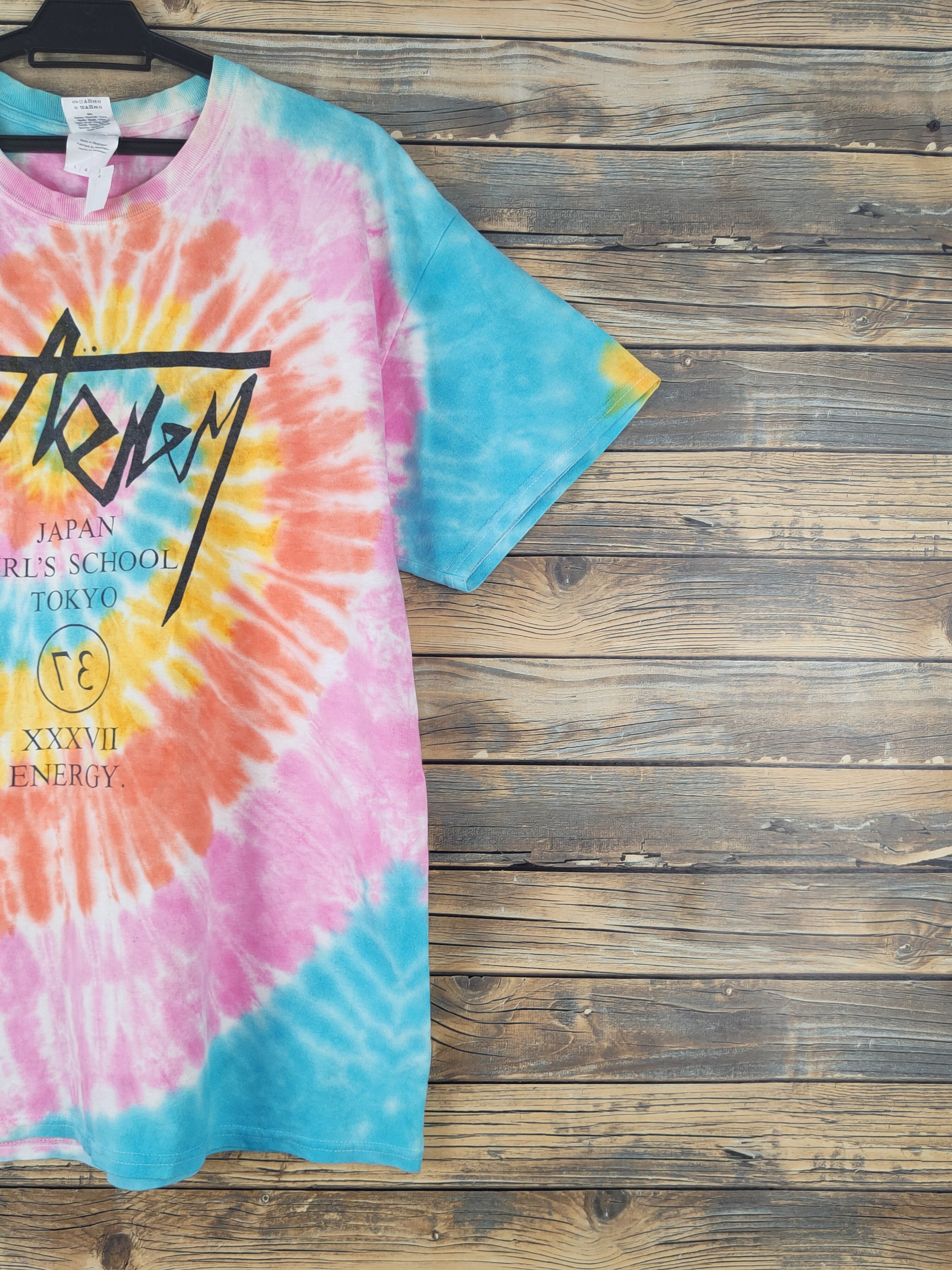 Band Tees DL Japan Girl School Tokyo acid wash T-shirt #1621 Size US L / EU 52-54 / 3 - 6 Thumbnail
