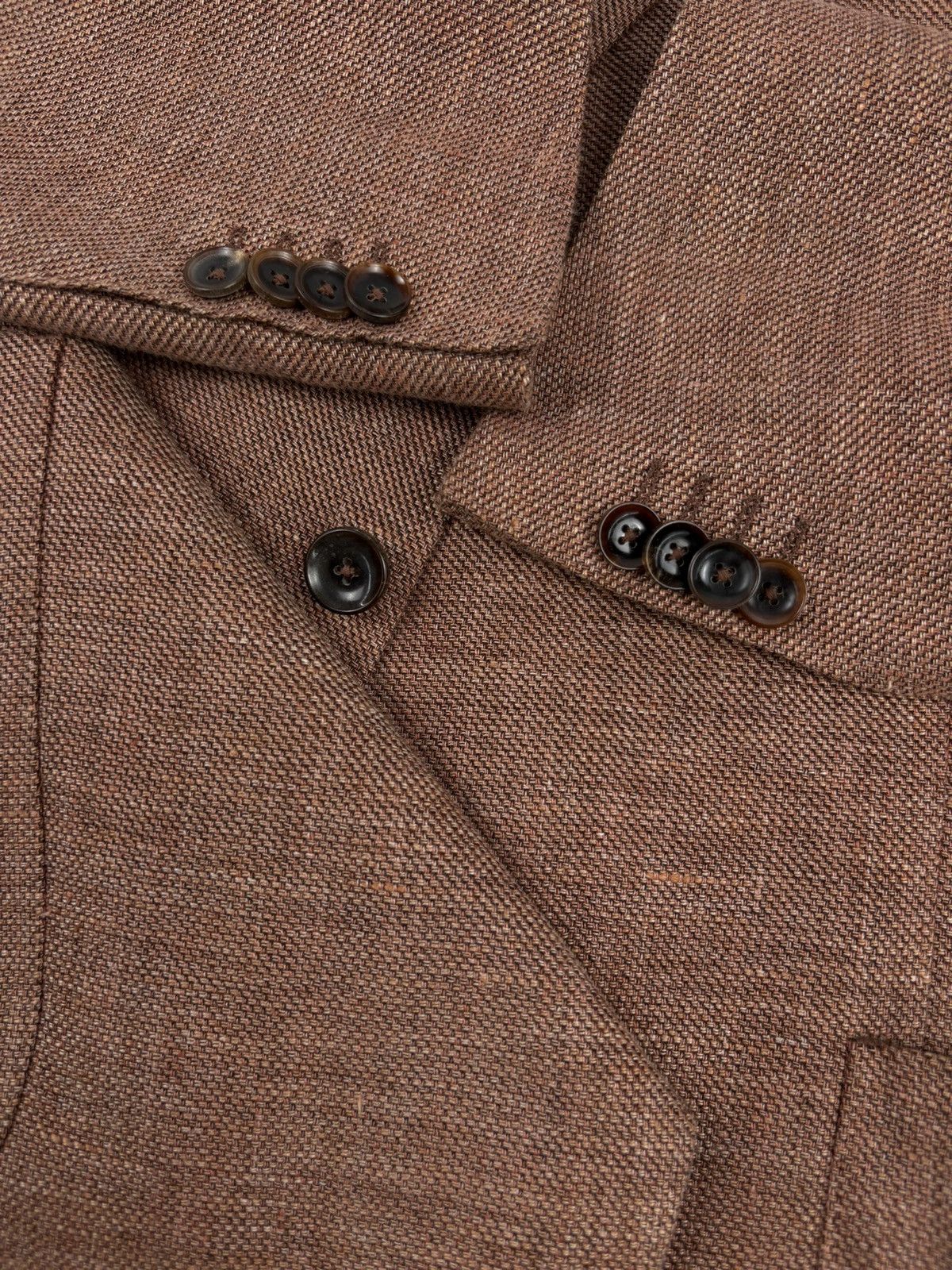 Suitsupply Men's Carl Gross Black Line Linen-Wool Modern Fit Sport Blazer Sakko Jacket Size 48S - 23 Thumbnail