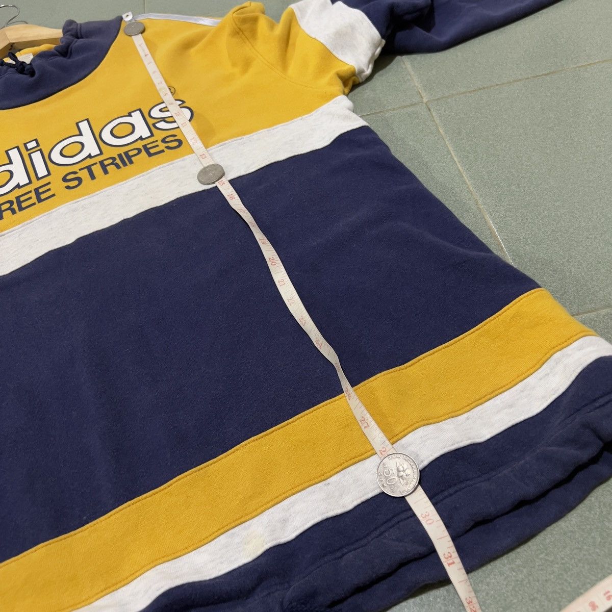 Adidas Adidas Vtg Three Stripe (Japan) Size US XL / EU 56 / 4 - 12 Thumbnail