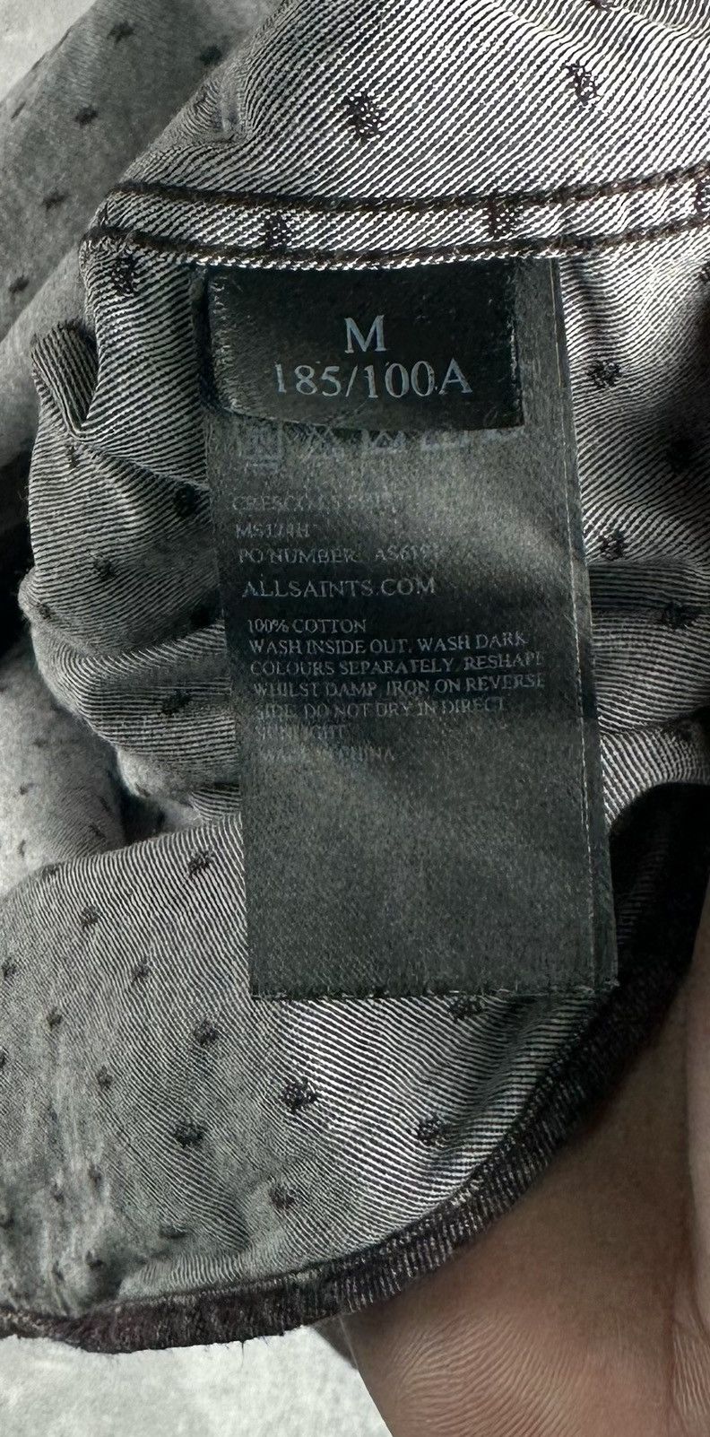 Allsaints Allsaints Cresco Long Sleeve Flannel Shirt Button Up Size US M / EU 48-50 / 2 - 7 Thumbnail
