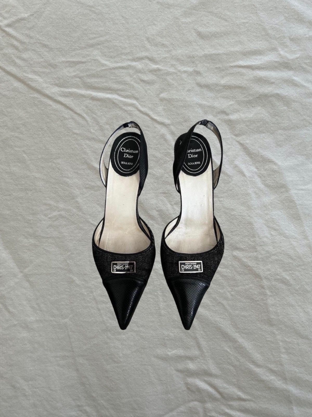 Dior Archives : Rare 2000s DIOR “Chris 1947” Slingback Heels Size US 6 / IT 36 - 1 Thumbnail