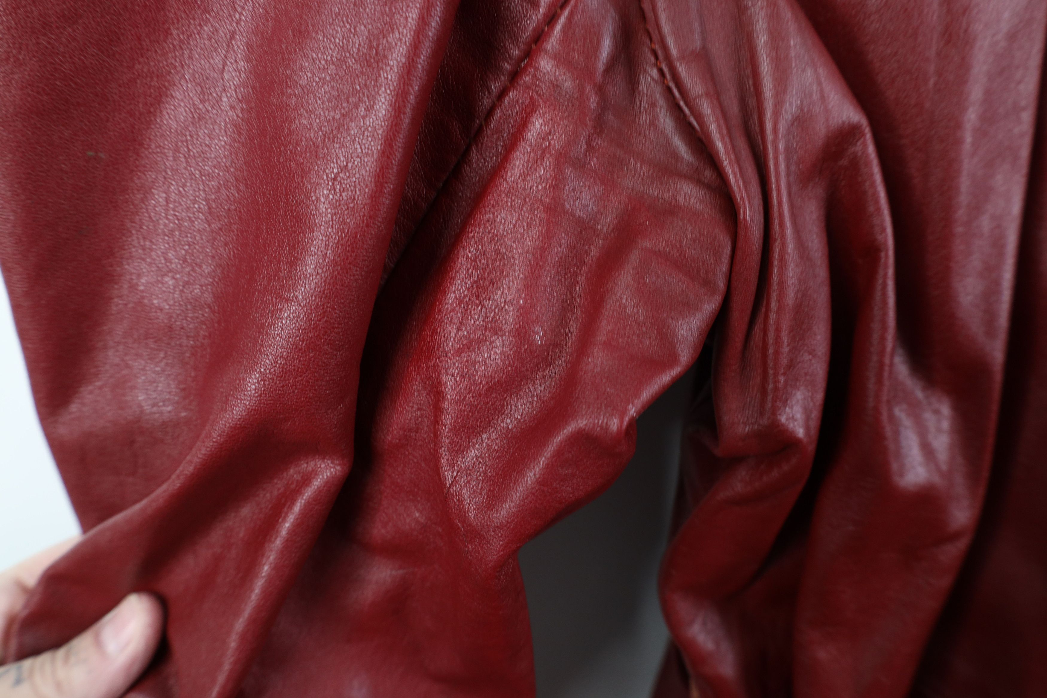 Vintage Vintage 70s Streetwear Lined Leather Trench Coat Jacket Size US XXL / EU 58 / 5 - 5 Thumbnail