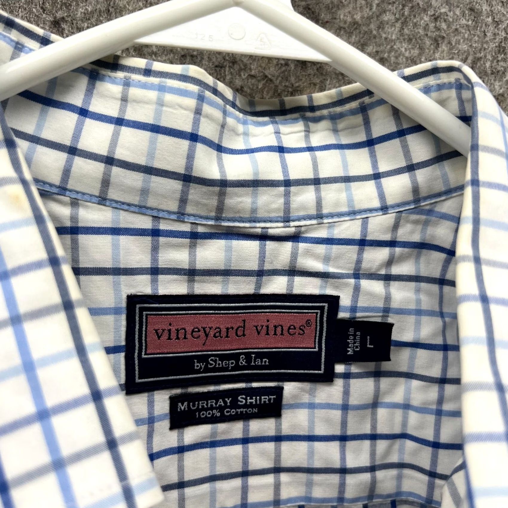 Vineyard Vines Vineyard Vines Murray Shirt Shirt Men L Blue Check Button-Up Casual/Business/Workwear Vintage No N/A Size US L / EU 52-54 / 3 - 3 Thumbnail