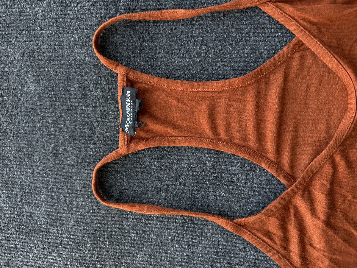 Armani 🚨EMPORIO ARMANI BIG LOGO CENTRE LOGO LUXURY tank top Size M / US 6-8 / IT 42-44 - 6 Thumbnail