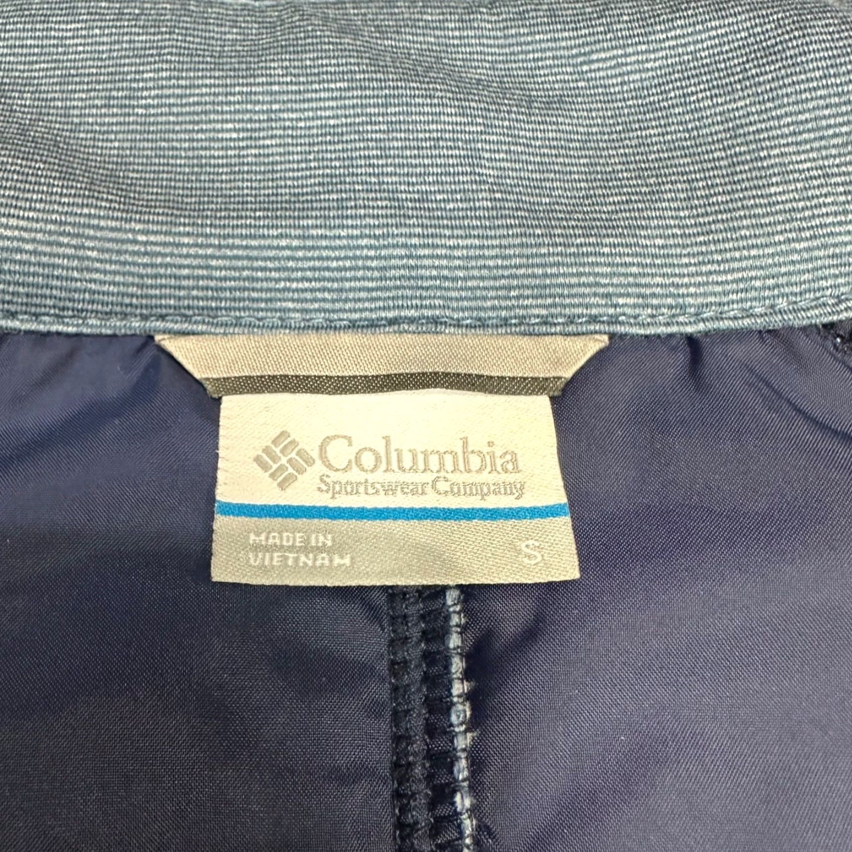 Vintage Columbia Women’s Full Zip Knit Jacket Size S Blue Pockets Mock Neck Long Slv Jacket Size S / US 4 / IT 40 - 6 Thumbnail