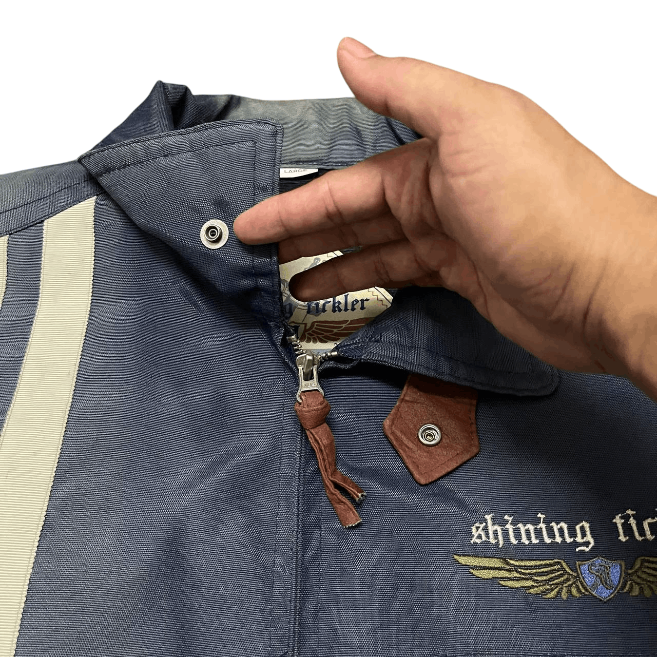 Japanese Brand Vintage Shining Tirkler Motorcycle Jacket Size US L / EU 52-54 / 3 - 6 Thumbnail