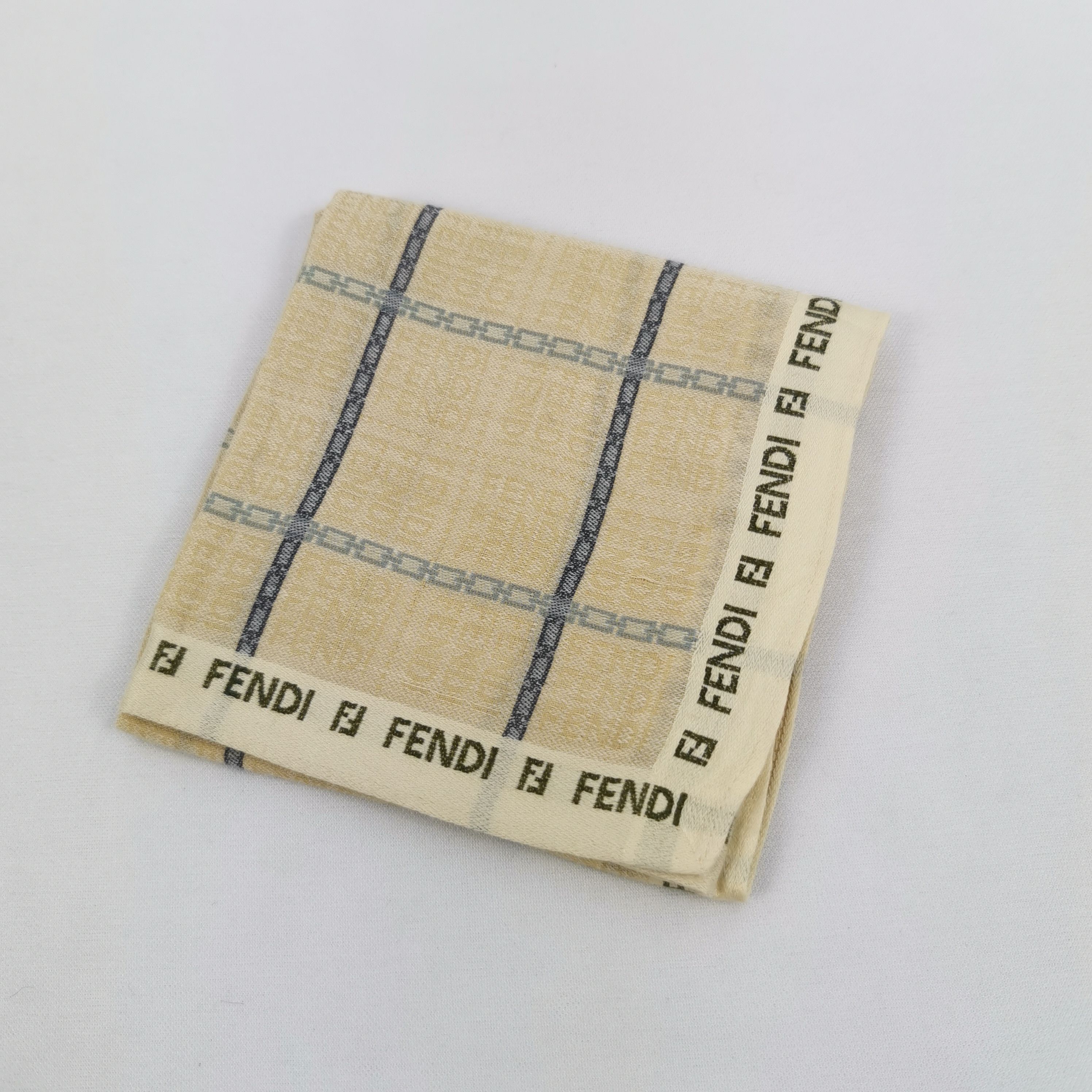Japanese Brand Vintage FENDI Handkerchief Bandana Pocket Square Size ONE SIZE - 4 Thumbnail