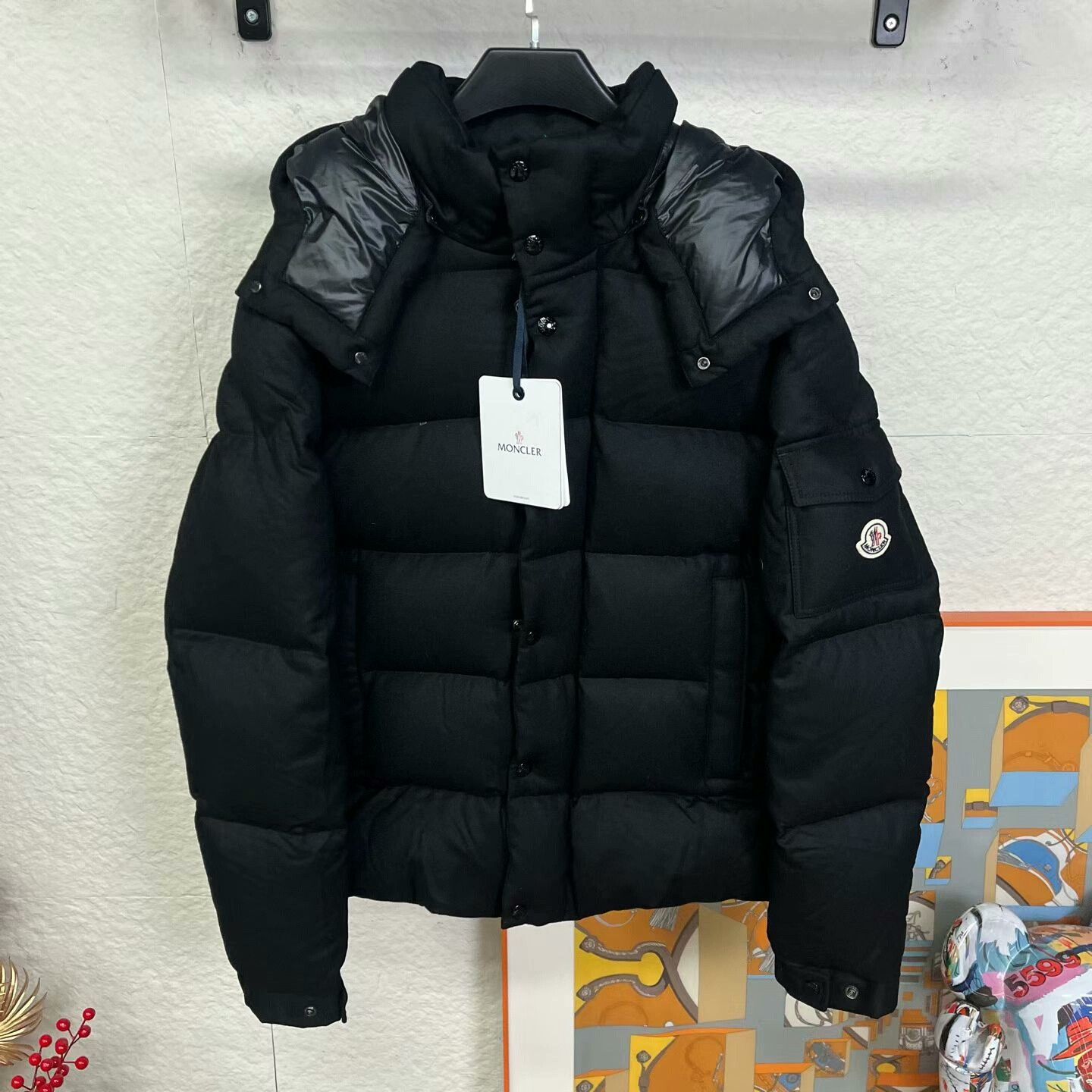 Moncler black matte Vezere down jacket by Moncler Size US L / EU 52-54 / 3 - 1 Thumbnail