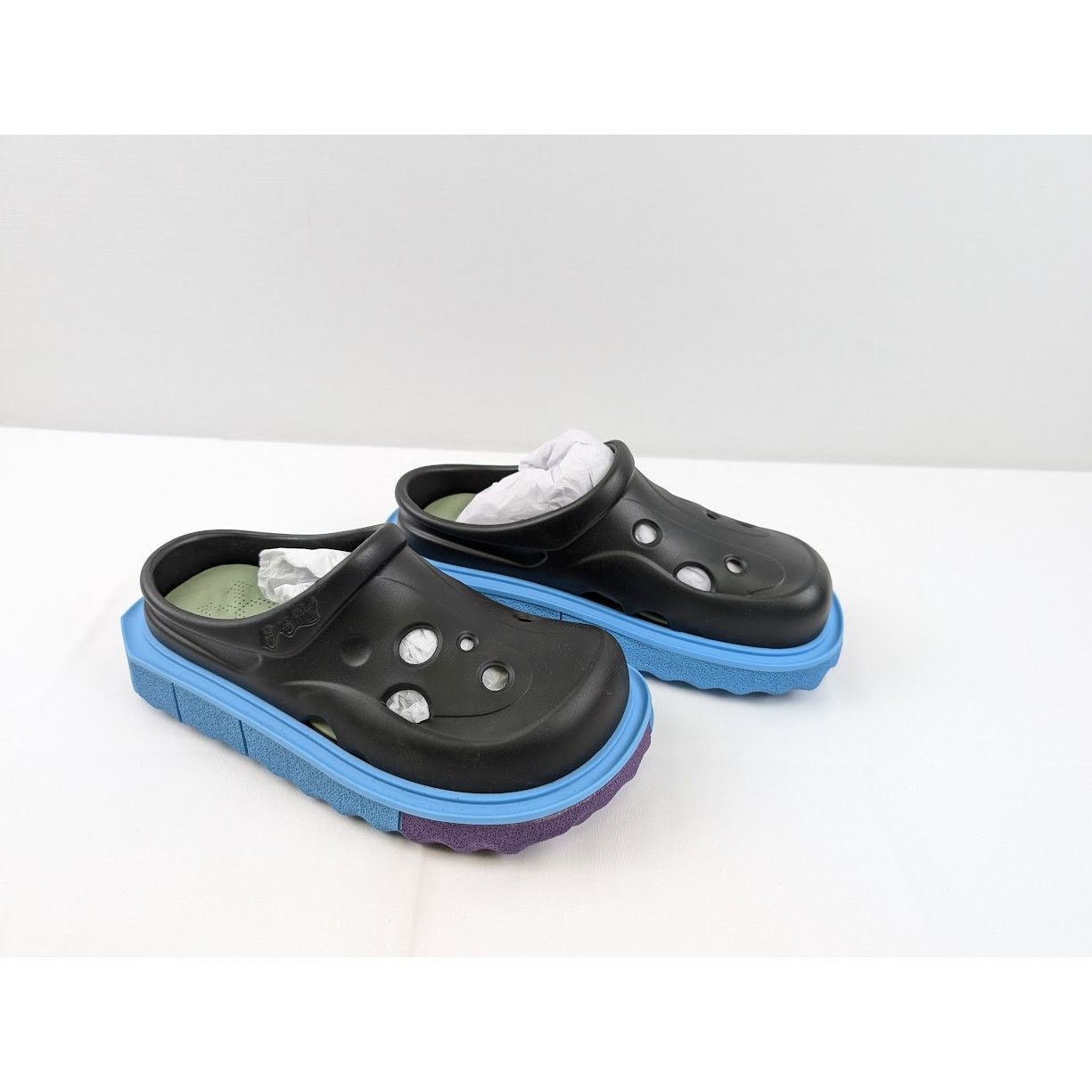 Off-White o1rshd1 Sponge Sole Meteor Slippers in Black / Blue Size US 8 / EU 41 - 11 Thumbnail