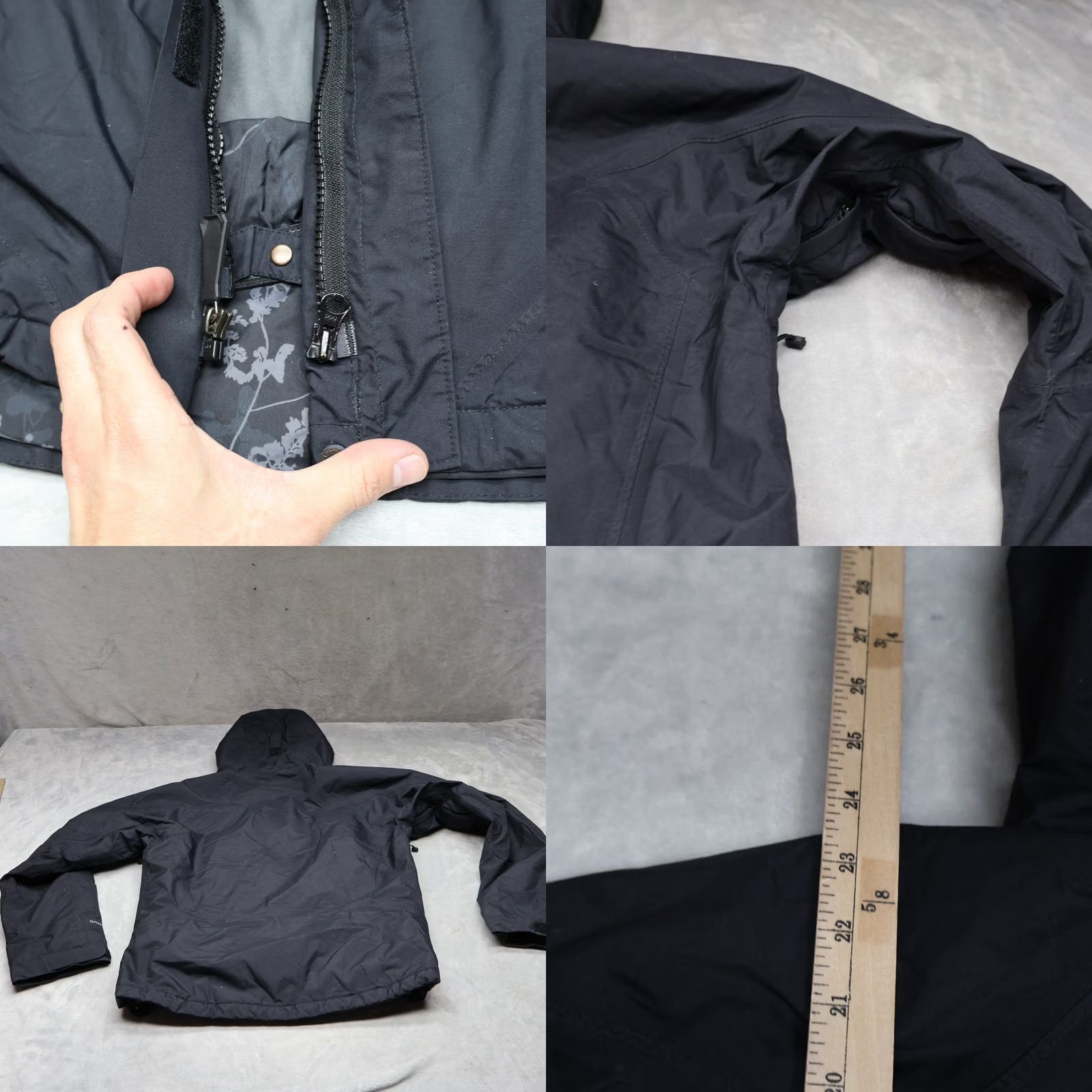 Vintage Columbia Jacket Womens M Black Titanium 3-in-1 Shell Insulated Waterproof Nylon Zipper Pockets Winter Casual Travel Workwear Size M / US 6-8 / IT 42-44 - 9 Thumbnail