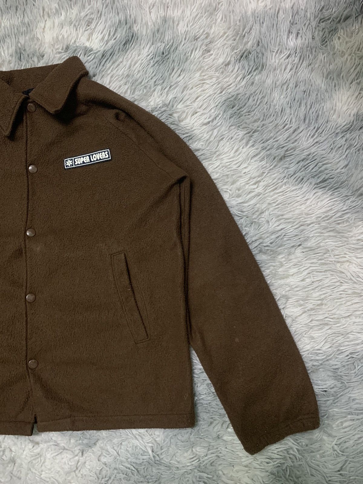 Super Lovers 90s SUPER LOVERS COACH FLEECE JACKET RARE LOGO Size US M / EU 48-50 / 2 - 4 Thumbnail