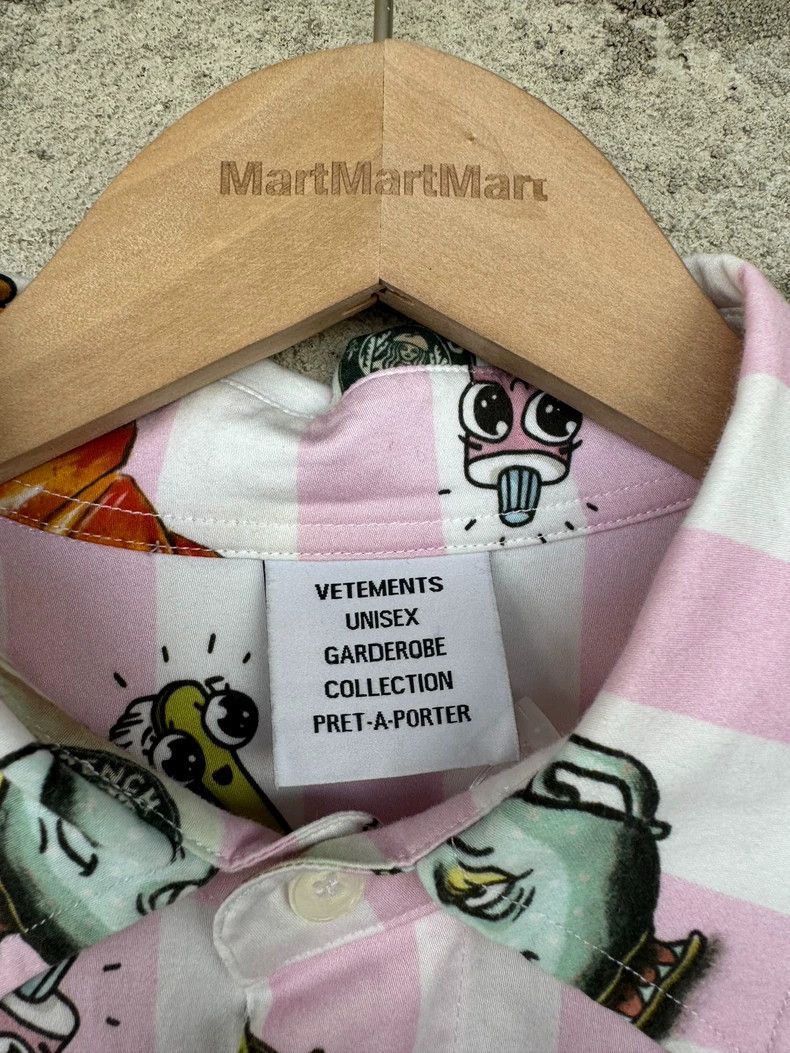 Vetements Vetements Cartoon striped short sleeve shirt 2502-Nextarrow Size US M / EU 48-50 / 2 - 6 Thumbnail