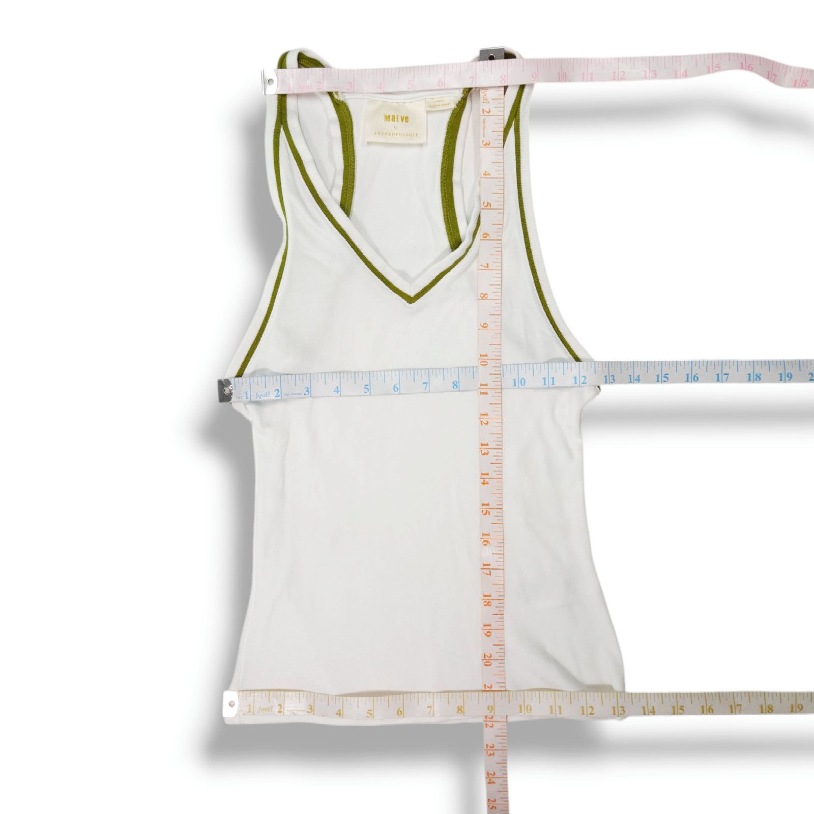 Anthropologie EUC Maeve Anthropologie Racerback Tank Top Sz. XS [0-2] Size XS / US 0-2 / IT 36-38 - 3 Thumbnail