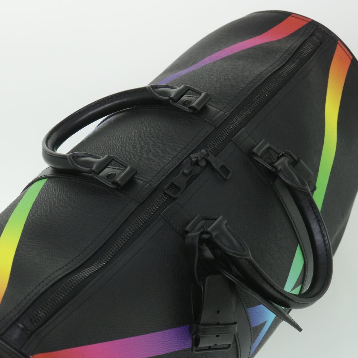 Louis Vuitton LOUIS VUITTON Taiga Rainbow Keepall Bandouliere 50 Boston Size ONE SIZE - 7 Thumbnail