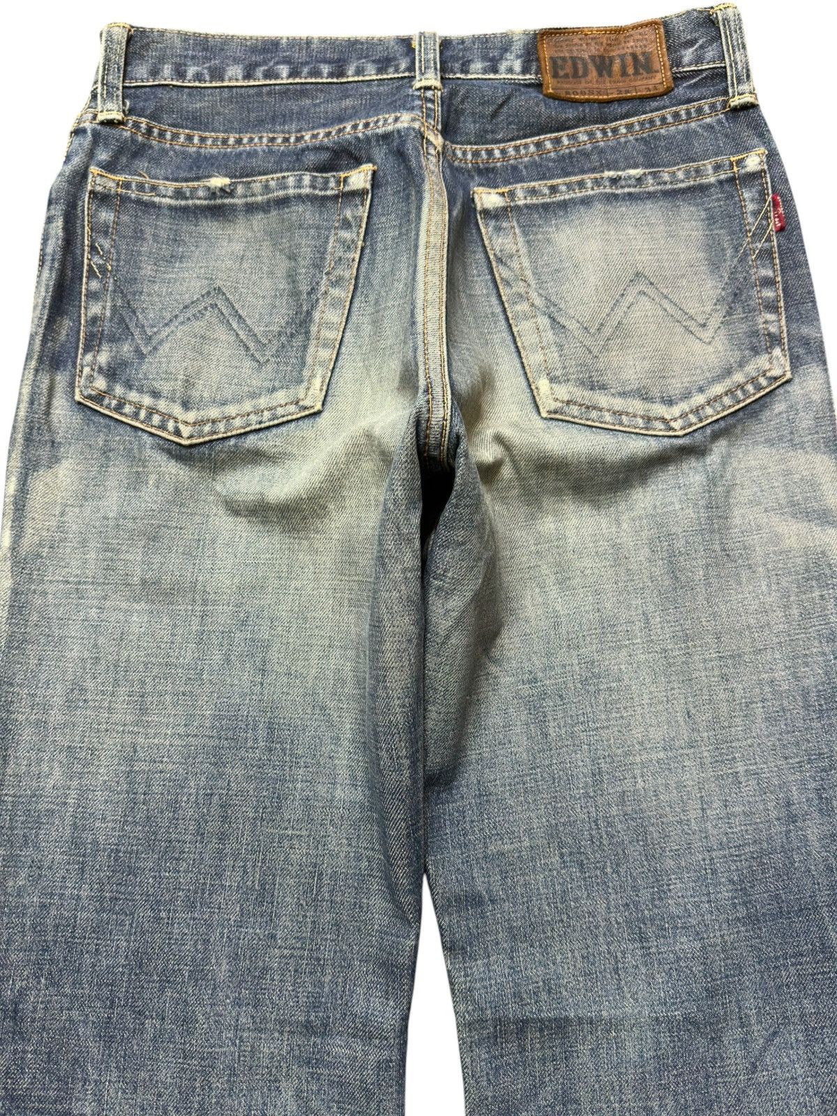 Edwin Vintage Edwin 800 SX Flare Mudwash Distressed Denim Size US 27 - 4 Thumbnail