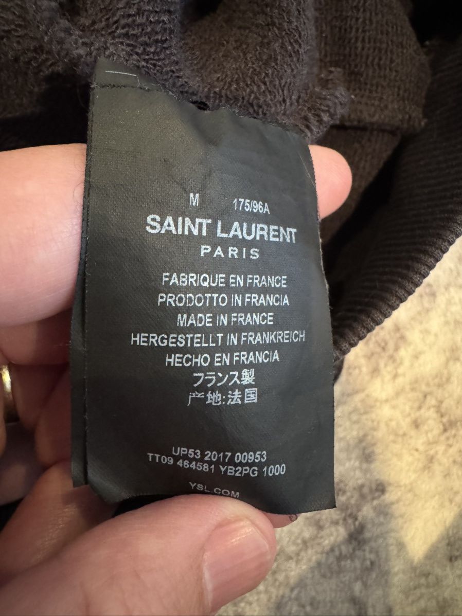 Saint Laurent Paris Saint Laurent Paris Hoodie Black M SLP Size US M / EU 48-50 / 2 - 5 Thumbnail
