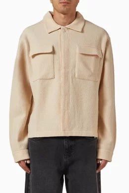 About:Blank About:Blank cropped wool oversized pockets Overshirt jacket Size US L / EU 52-54 / 3 - 2 Thumbnail