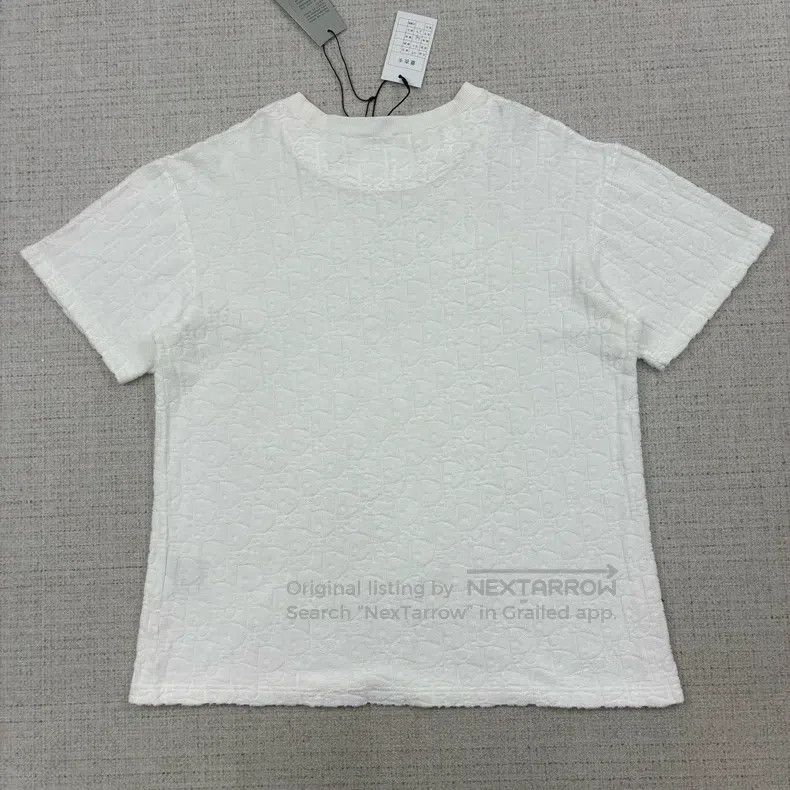 Dior Dior Logo full print cotton terry printed short sleeves Size US M / EU 48-50 / 2 - 3 Thumbnail