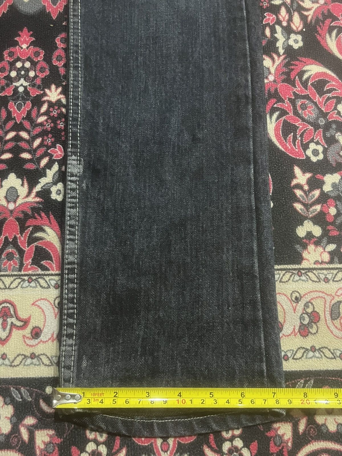 Le Grande Bleu (L.G.B.) Japan Kyohei Dark Washed Studded Pocket Slim Straight Jeans Size US 34 / EU 50 - 13 Thumbnail