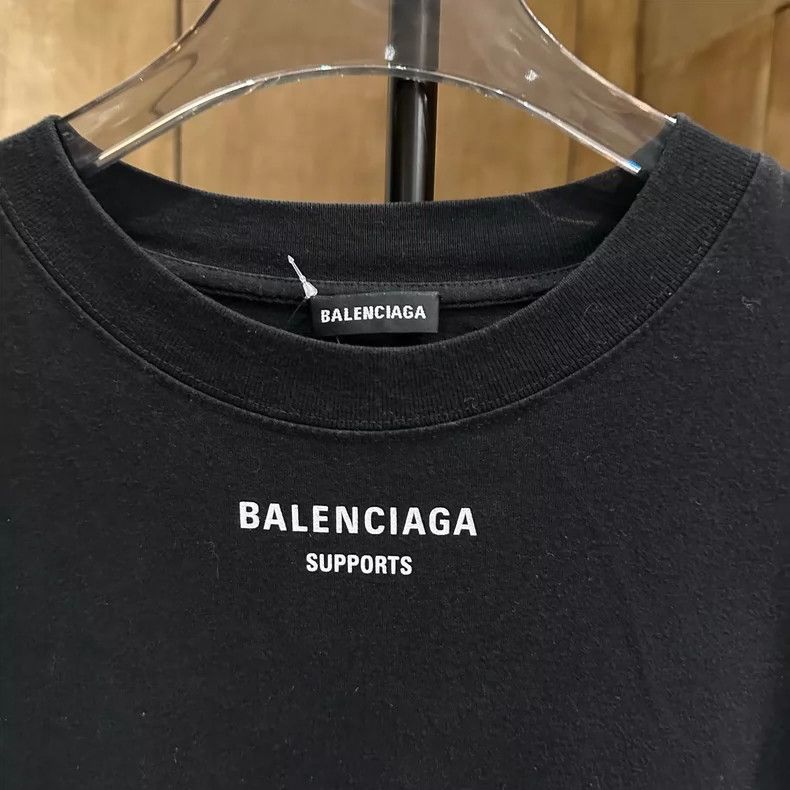 Balenciaga Balenciaga Wheat ear letter black logo short sleeve Size US M / EU 48-50 / 2 - 3 Thumbnail