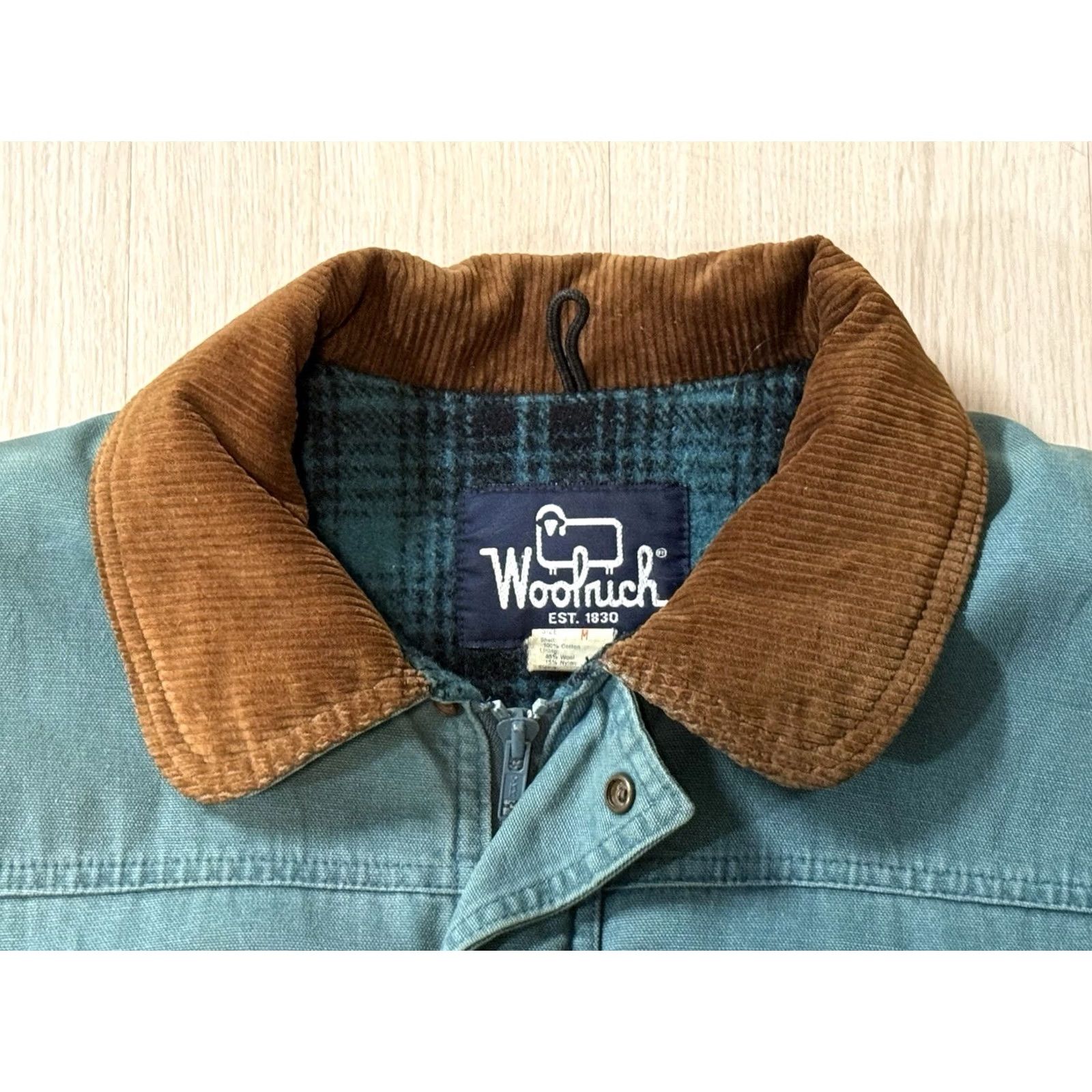 Vintage VINTAGE Woolrich Jacket Medium Teal Canvas Barn Chore Coat Utility Field USA 60s Woolrich USA Outdoors 60s Mens Size US M / EU 48-50 / 2 - 6 Thumbnail