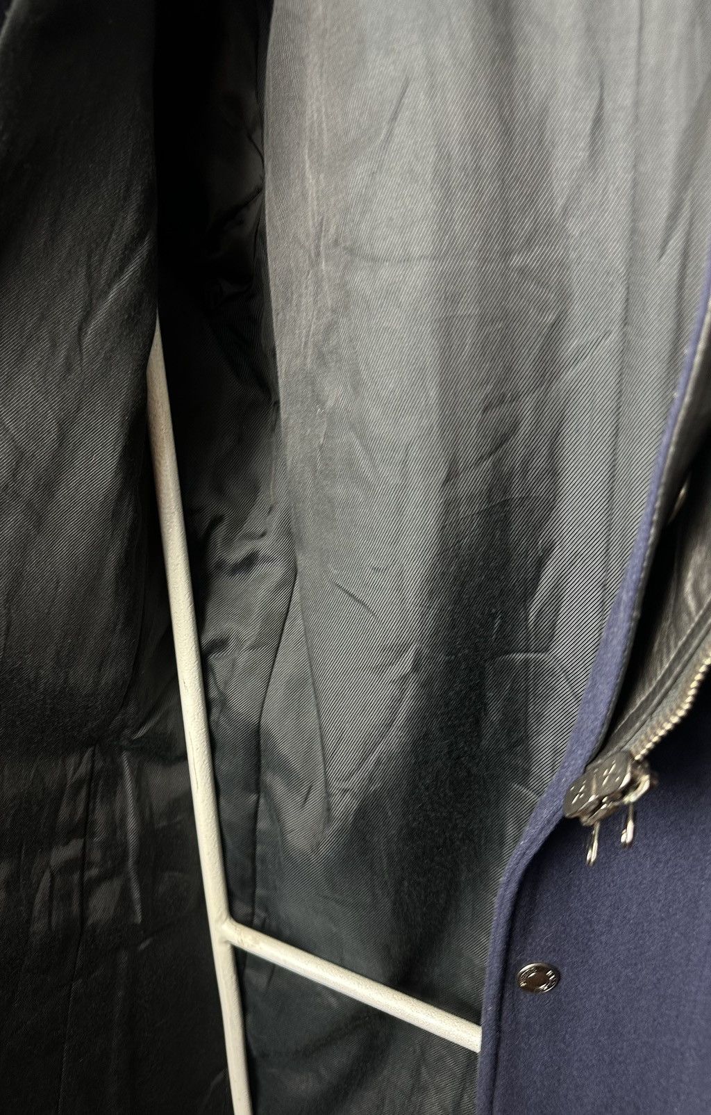 Balmain Pierre Balmain Vintage Wool Blend Leather Zip Up Coat Size50 Size XL / US 12-14 / IT 48-50 - 11 Thumbnail