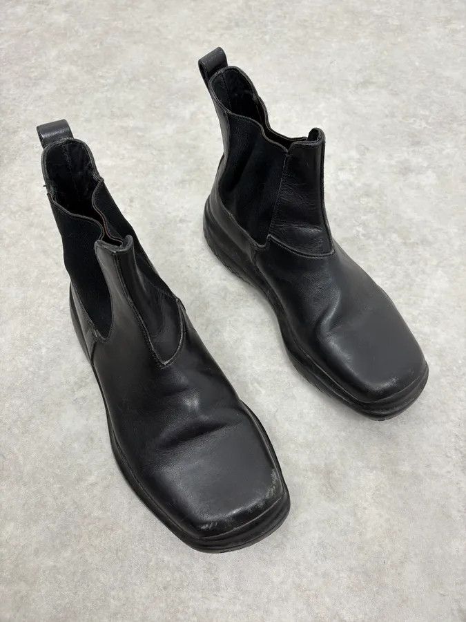 Prada FW1999 Prada Black Leather Vibram Boots Size US 10 / EU 43 - 4 Thumbnail