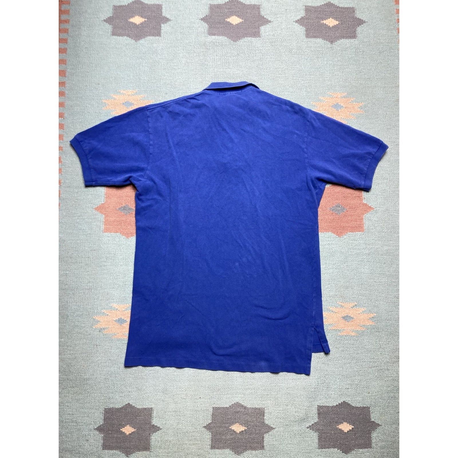 Ralph Lauren VINTAGE Ralph Lauren Polo Shirt Short Sleeve Men Medium Blue Red Horseman Golf Size US M / EU 48-50 / 2 - 4 Thumbnail