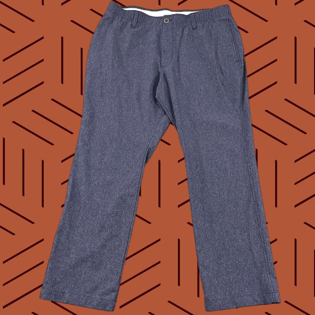 Under Armour Under Armour Vented Pants Mens 36 x 30 Straight Leg Blue Performance Golf Chino Size US 36 / EU 52 - 1 Thumbnail
